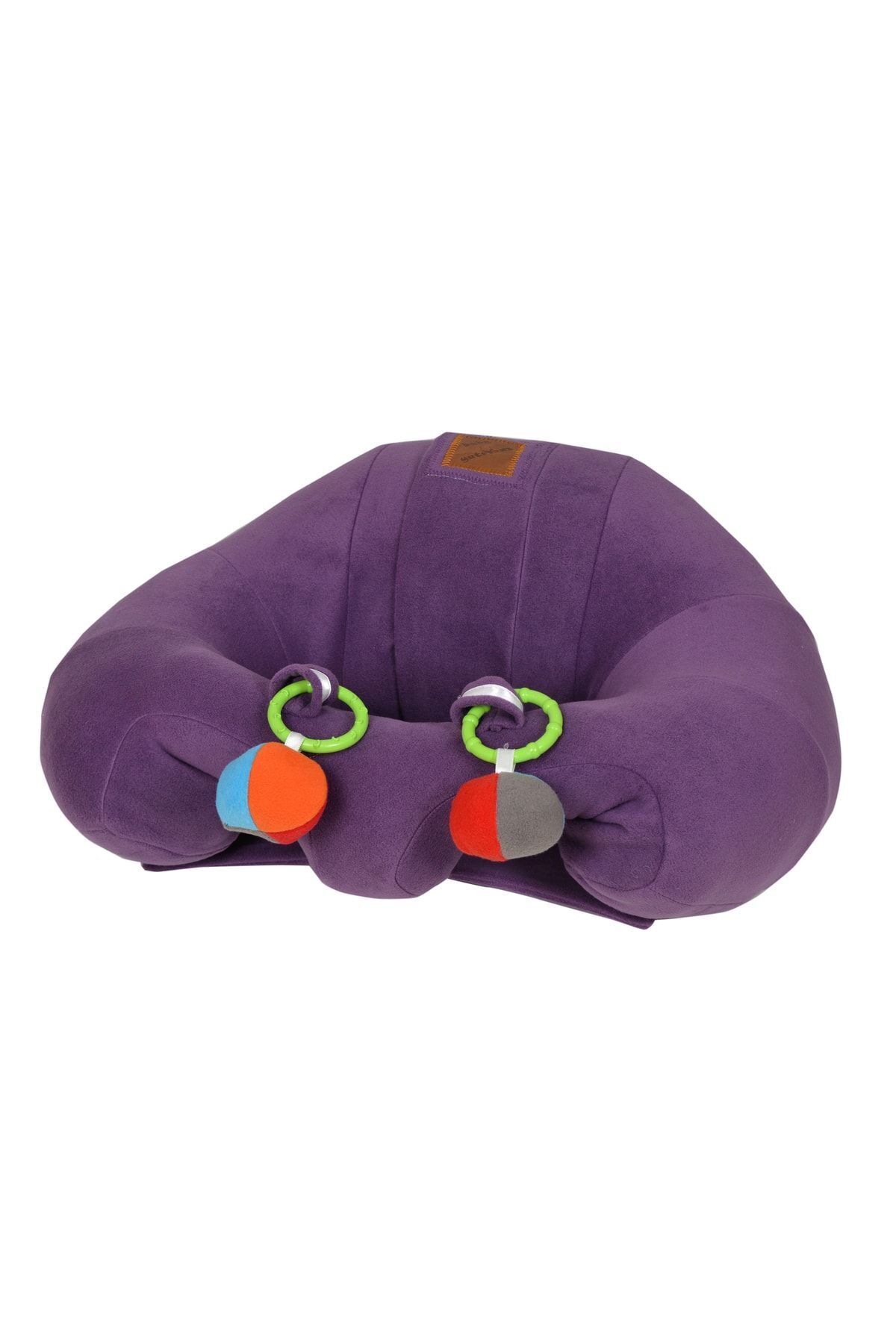 Bebeyatmaz Mor Çıngıraklı Bebek Oturma Minderi fotoğrafı 3 (önizleme)