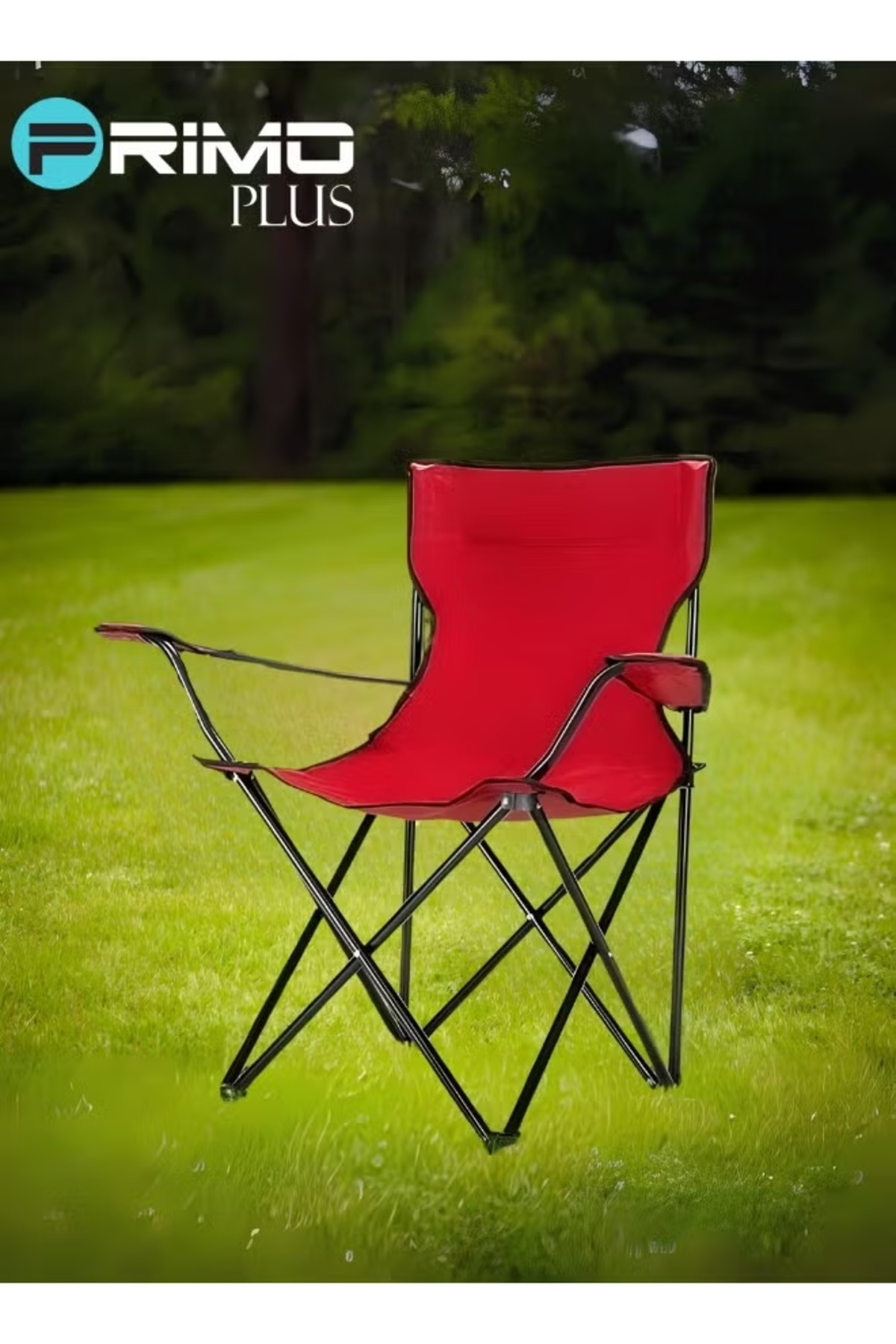 Primo Plus-Folding Camping Chair Red 4