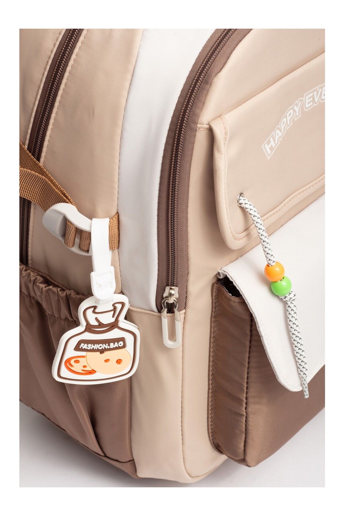 ÇÇS-Ççs 51939 School Backpack Student Daily Travel Holiday Sports Walking Trip Beige 7