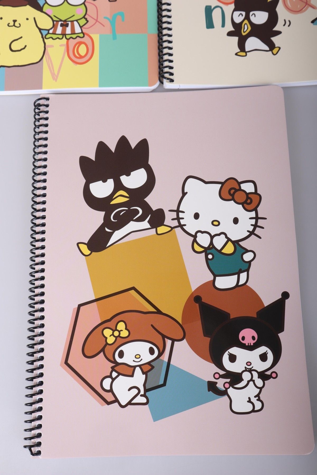 Hello Kitty-Dekomus with License Hello Kitty and Friends "Single" A4 Lined School Notebook 80 Leaves 2