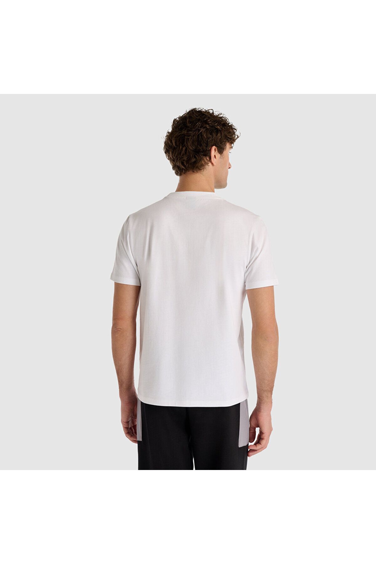 New Balance-MNT1516 Tricou alb pentru bărbați 4