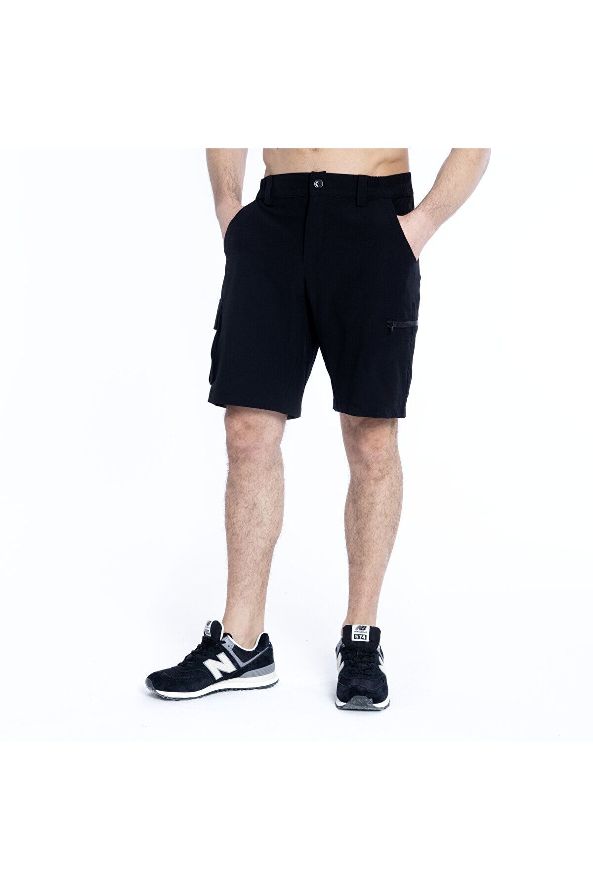 New Balance-Nb Man Lifestyle Shorts Μαύρο Ανδρικό Σορτς Mns1322-bk 4