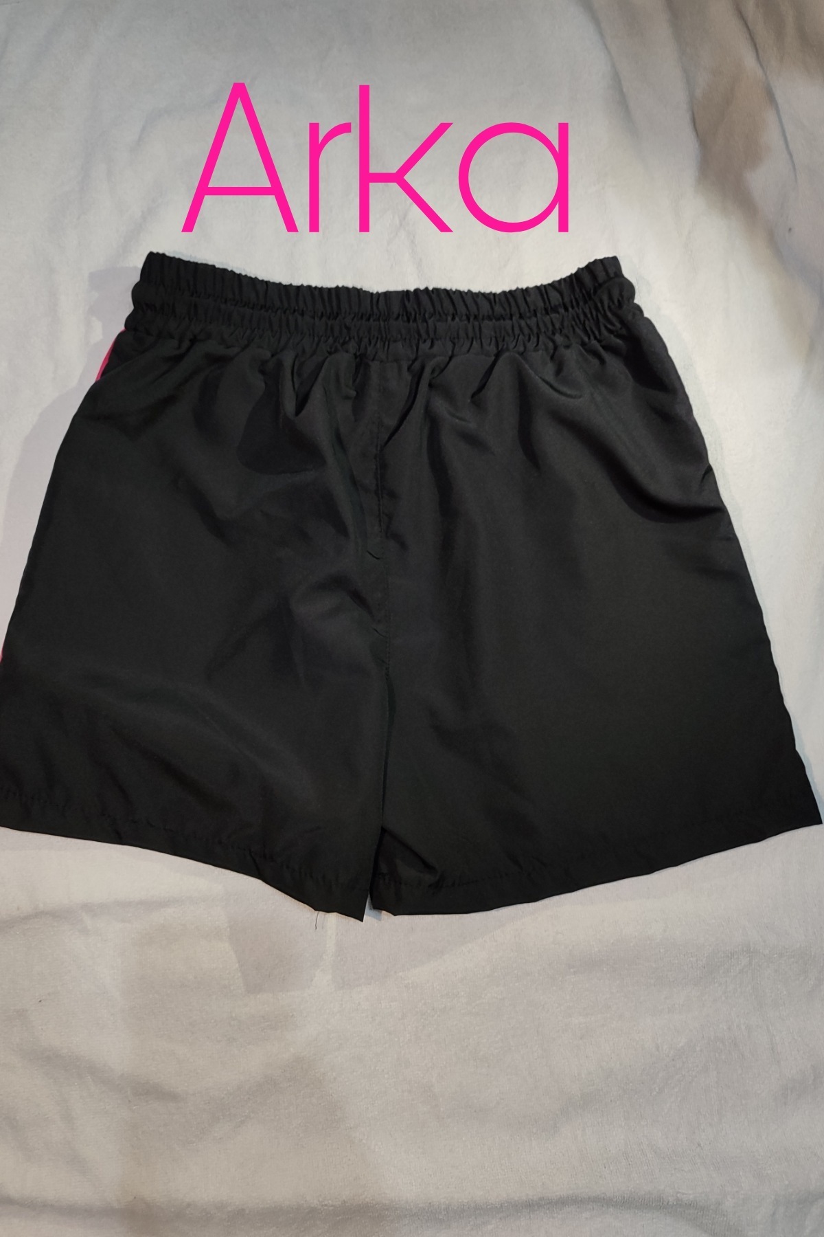 bigiyin Siyah Büyük Beden Kadın Deniz Şortu Büyük Beden Şort (2XL-7XL) görsel 7