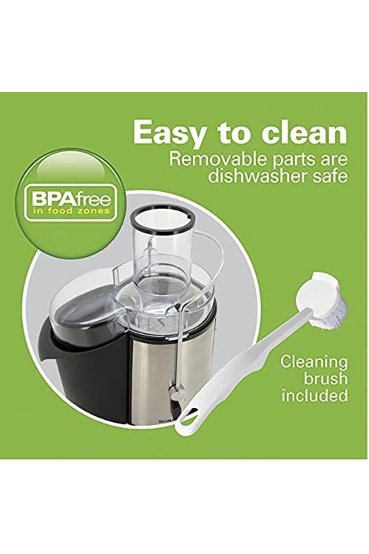 sonashi-Juice Extractor with 2 Speeds - 1.8L Large Pulp Container | Whole Fruit Juice Extractor with Stainle 4