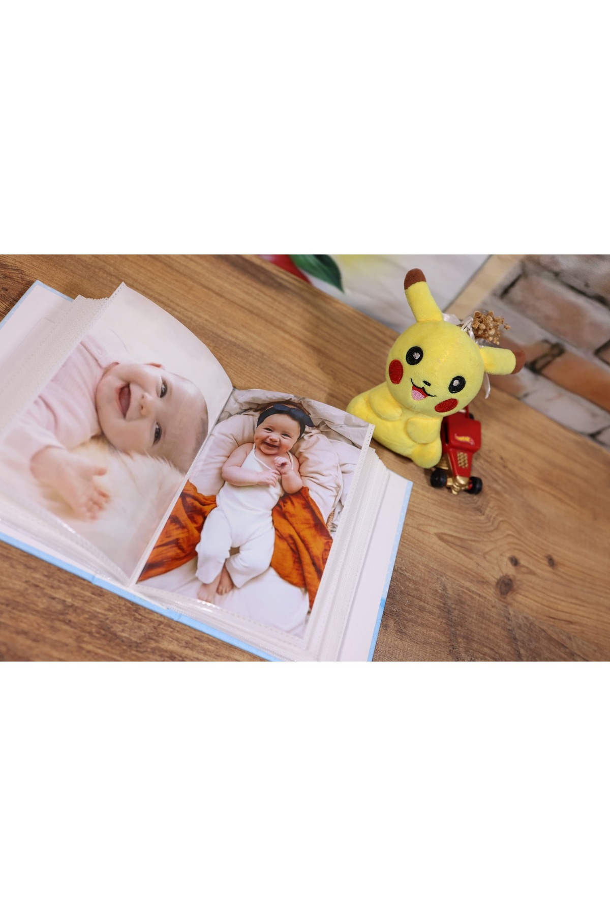 NRCN 10x15cm 100’lük Pencereli Bebek Fotoğraf Albümü Mavi fotoğrafı 4 (önizleme)