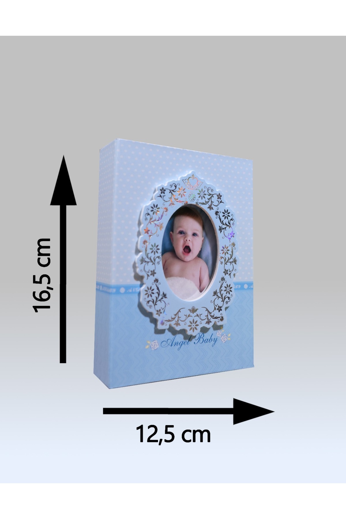 NRCN 10x15cm 100’lük Pencereli Bebek Fotoğraf Albümü Mavi fotoğrafı 5 (önizleme)