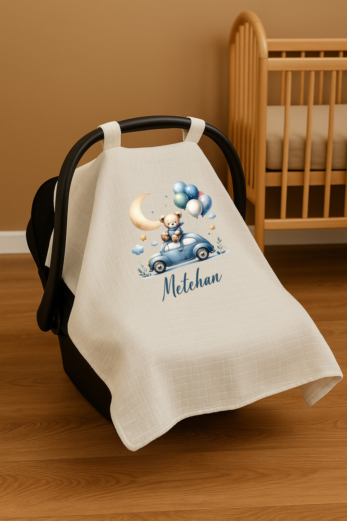 bebesoil % 100 Pamuk İsimli Müslin Puset Örtüsü