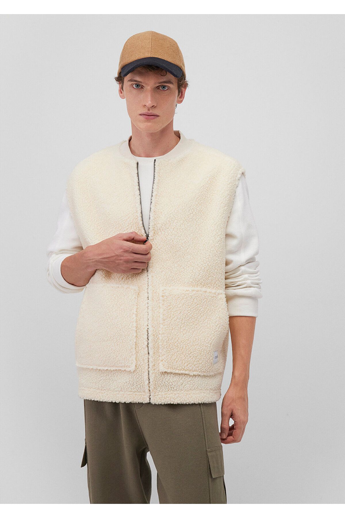 Mavi-Ecru Sherpa Vest Loose Fit / Loose Relaxed Fit 0S10262-70057 3