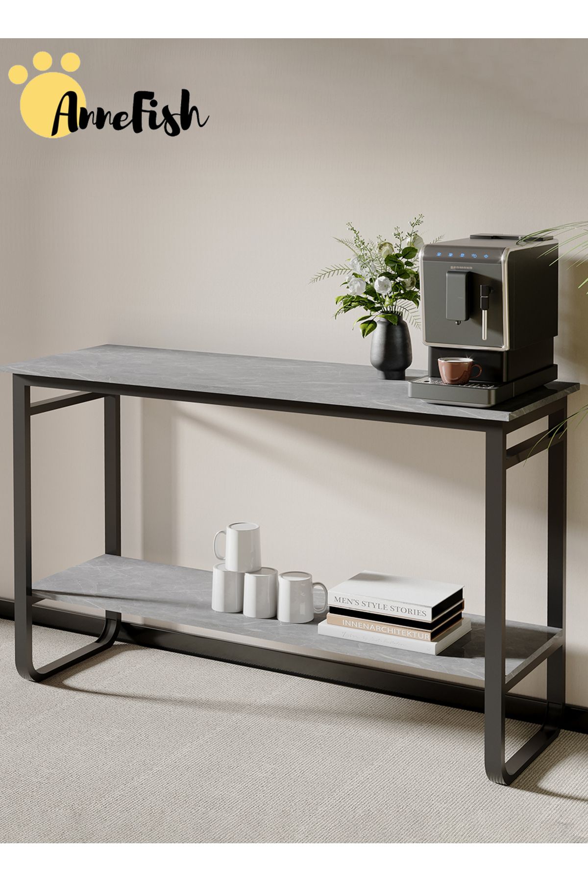 AnneFish-Console Table Office Table Rustic Entryway Table Display Table Couch Hallway Entrance Living Room 4
