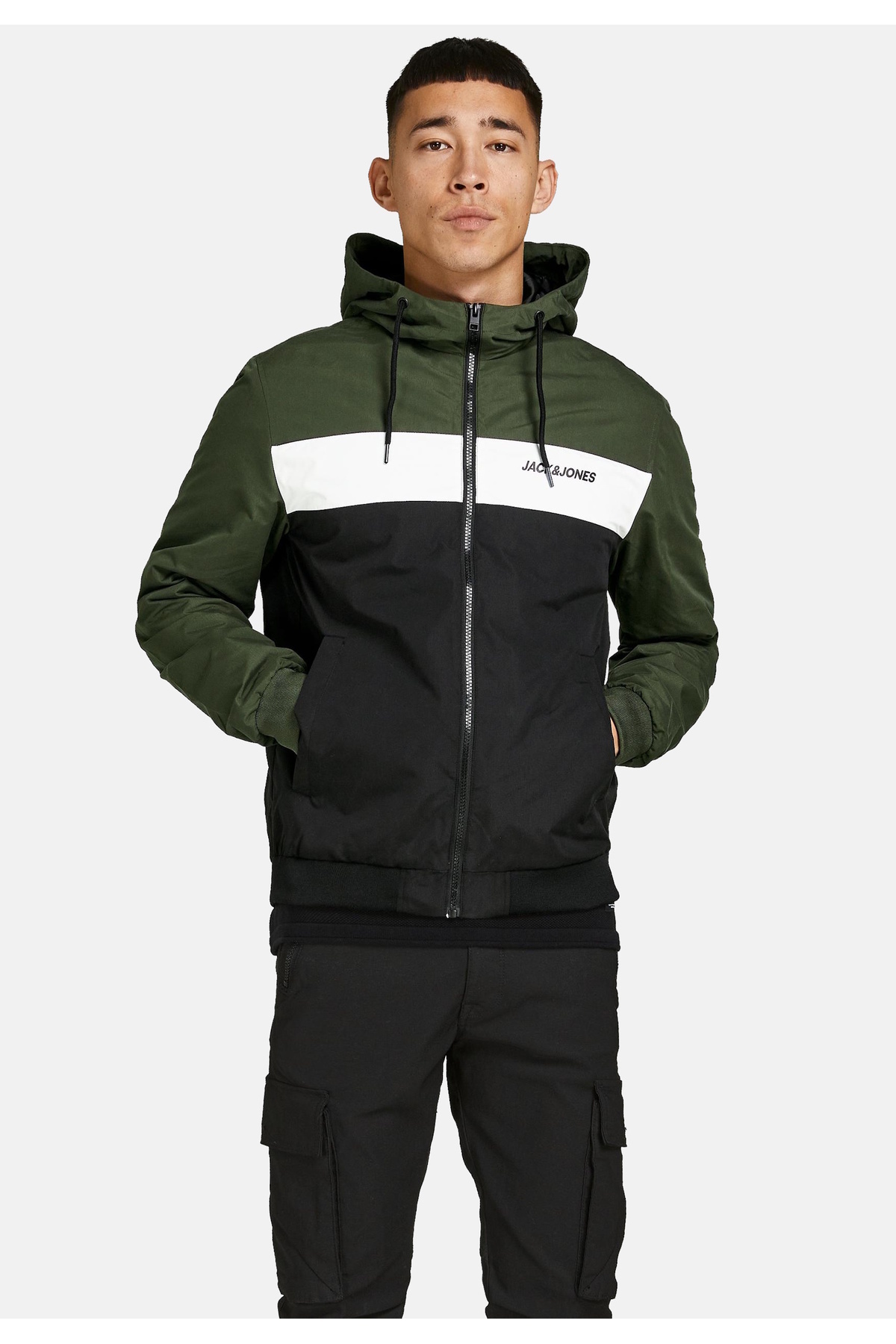 Jack & Jones-Jacke Leichte Bomberjacke JJERUSH HOOD BOMBER 5