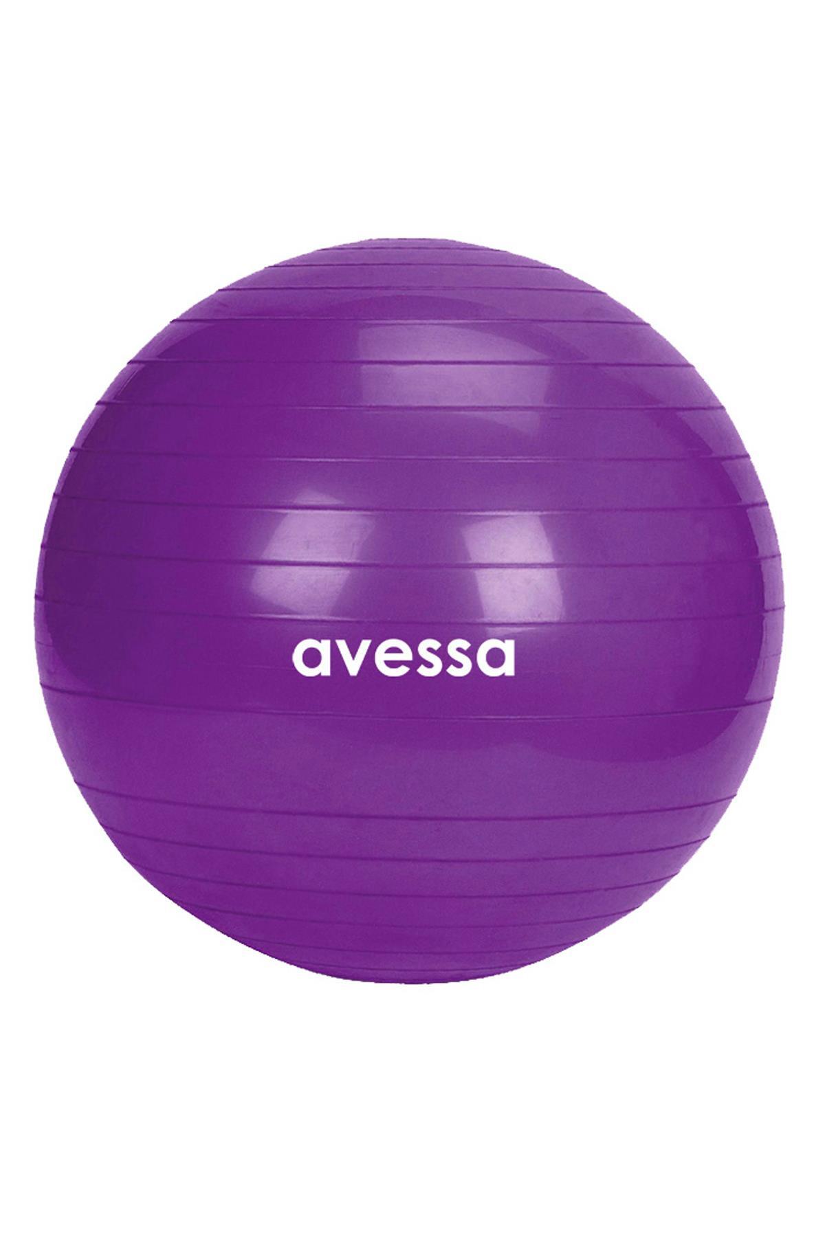 AVESSA 65 Cm Pilates Topu Poşet Ambalaj Bpt-65 Mor