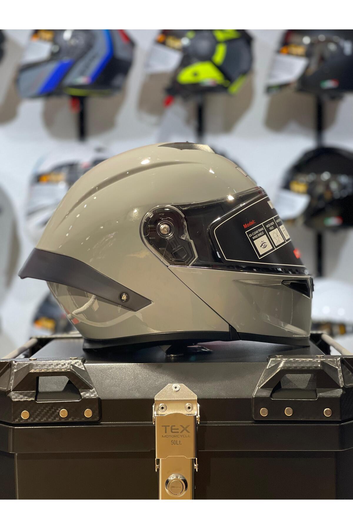 WOSEN CEMENT GREY ÇENE AÇILIR KASK