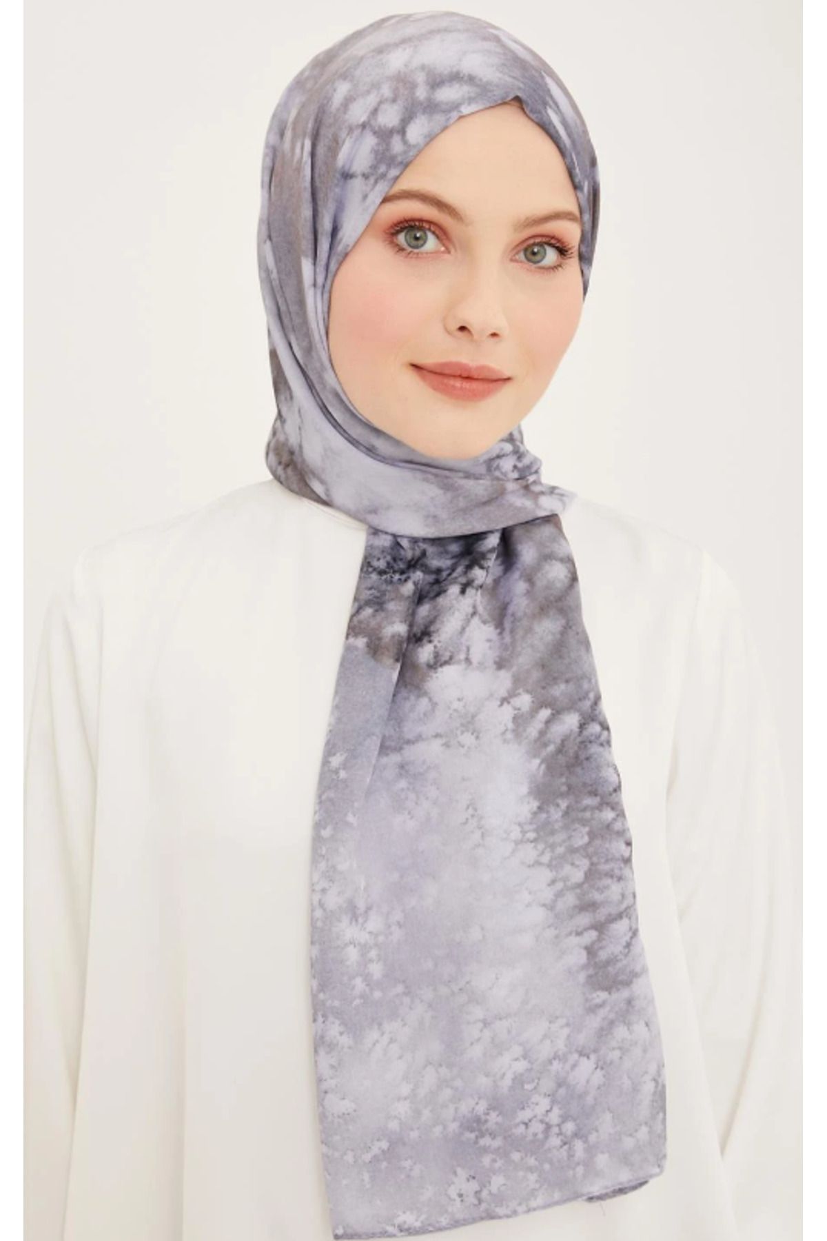 Armine-Life Shawl 5369-10 Gray Mixed Pattern 1