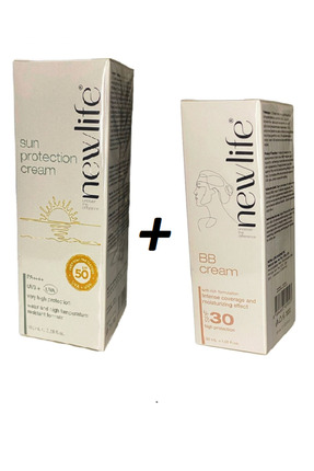 New Life Yüz Ve Vücut Güneş Koruyucu Krem Spf 50 100ml + Miracle BB krem 30ml...