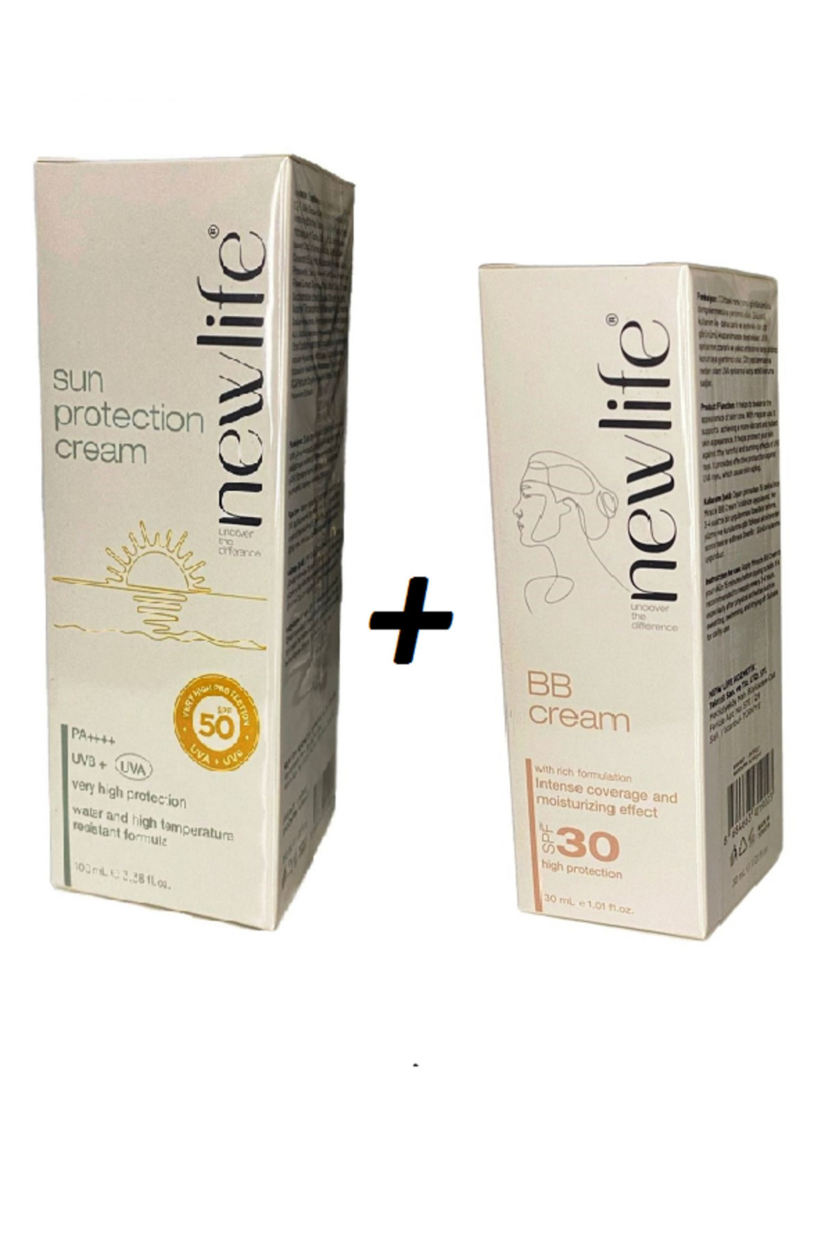 Yüz Ve Vücut Güneş Koruyucu Krem Spf 50 100ml + Miracle BB krem 30ml (Kampanyalı iki Ürün Bir Arada) — NLGKBB0001