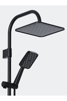 Vival ROBOT DUŞ SETİ MAT SİYAH TEPE DUŞ SİSTEMİ YAĞMURLAMA SİSTEMİ PASLANMAZ ...