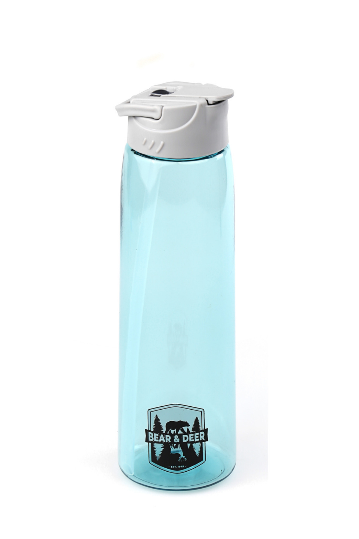 Bear&Dear-قارورة بلاستيكية شفافة باللون الفيروزي من Bear&deer Tritan مع حامل متحرك 750 مل - Mt0005 4
