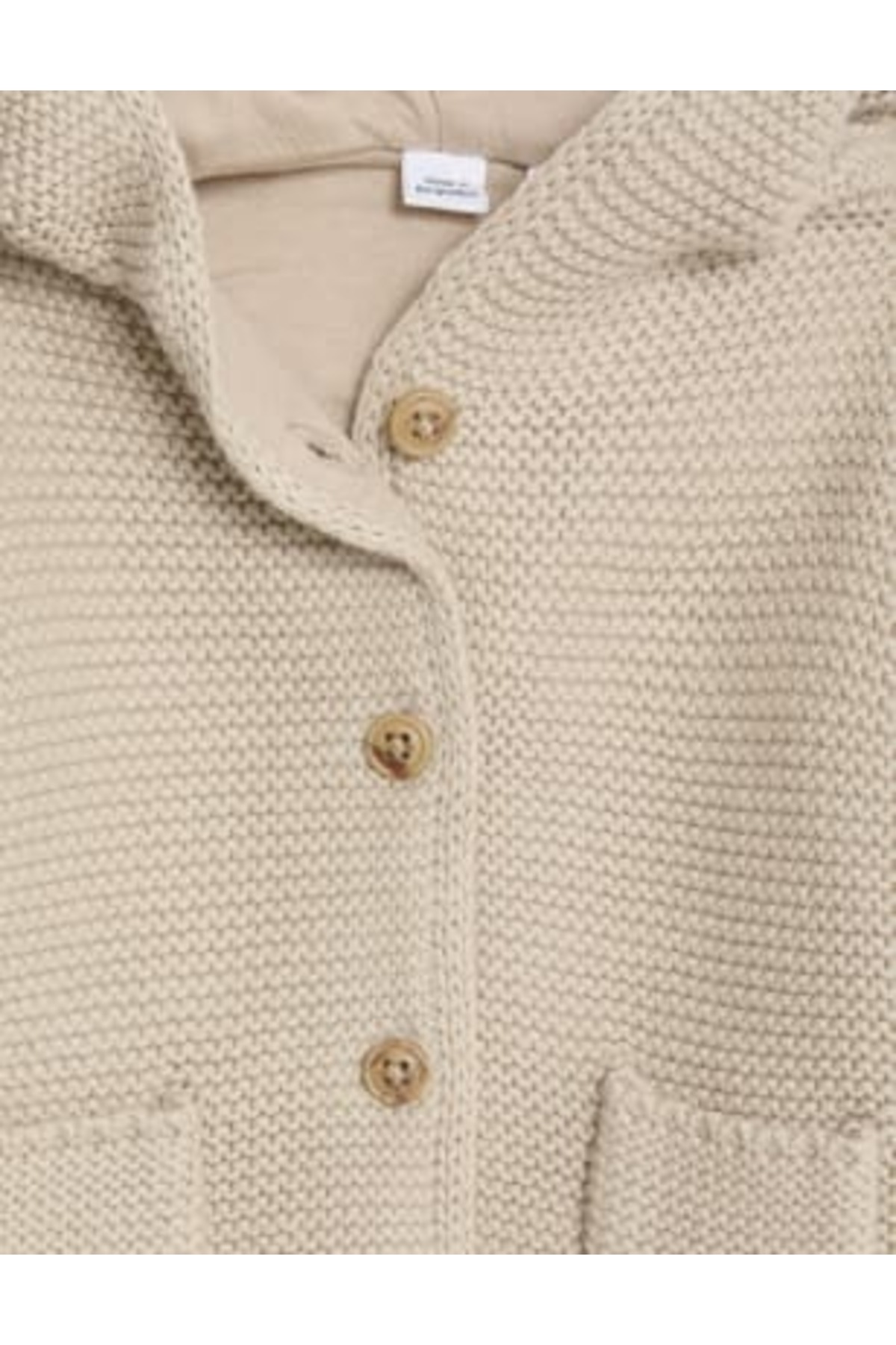 Marks & Spencer Saf Pamuk Kapşonlu Hırka (0-3 Yaş) fotoğrafı 3 (önizleme)