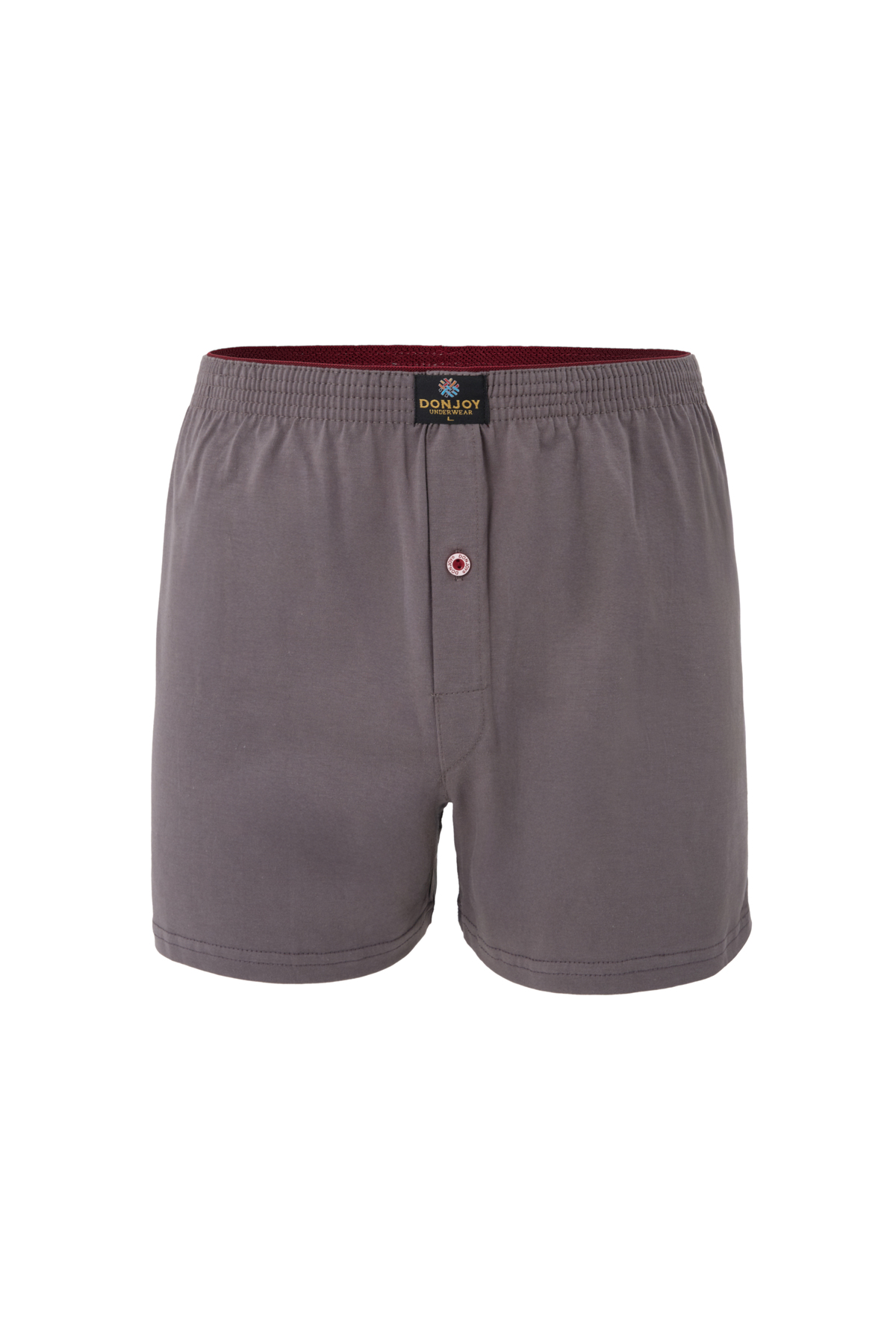 don joy Erkek 10'lu Pamuklu Penye Beli Lastikli Düğmeli Boxer görsel 4
