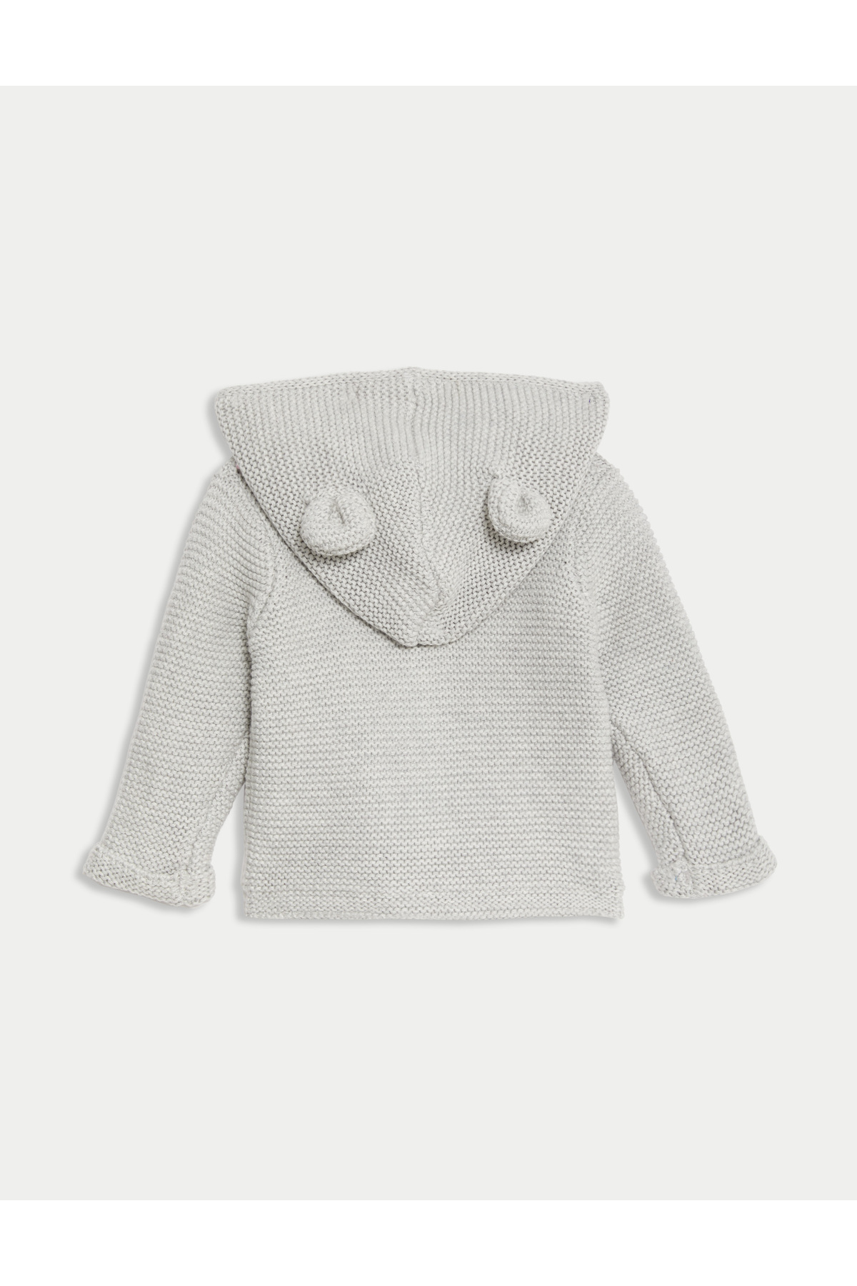 Marks & Spencer Saf Pamuk Kapşonlu Hırka (0-3 Yaş) fotoğrafı 3 (önizleme)