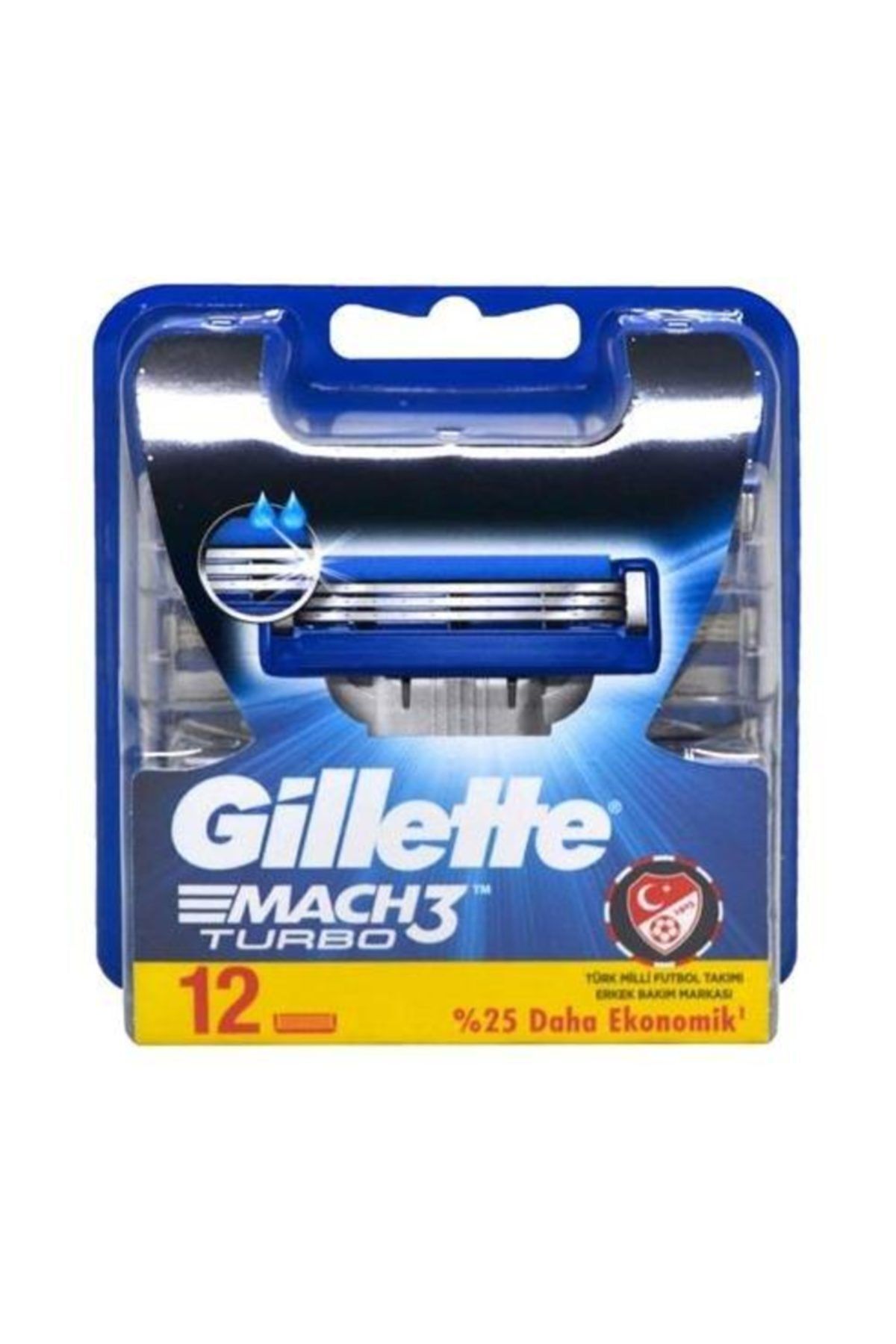 Gillette Mach 3 Turbo 12'li Yedek Tıraş Bıçağı