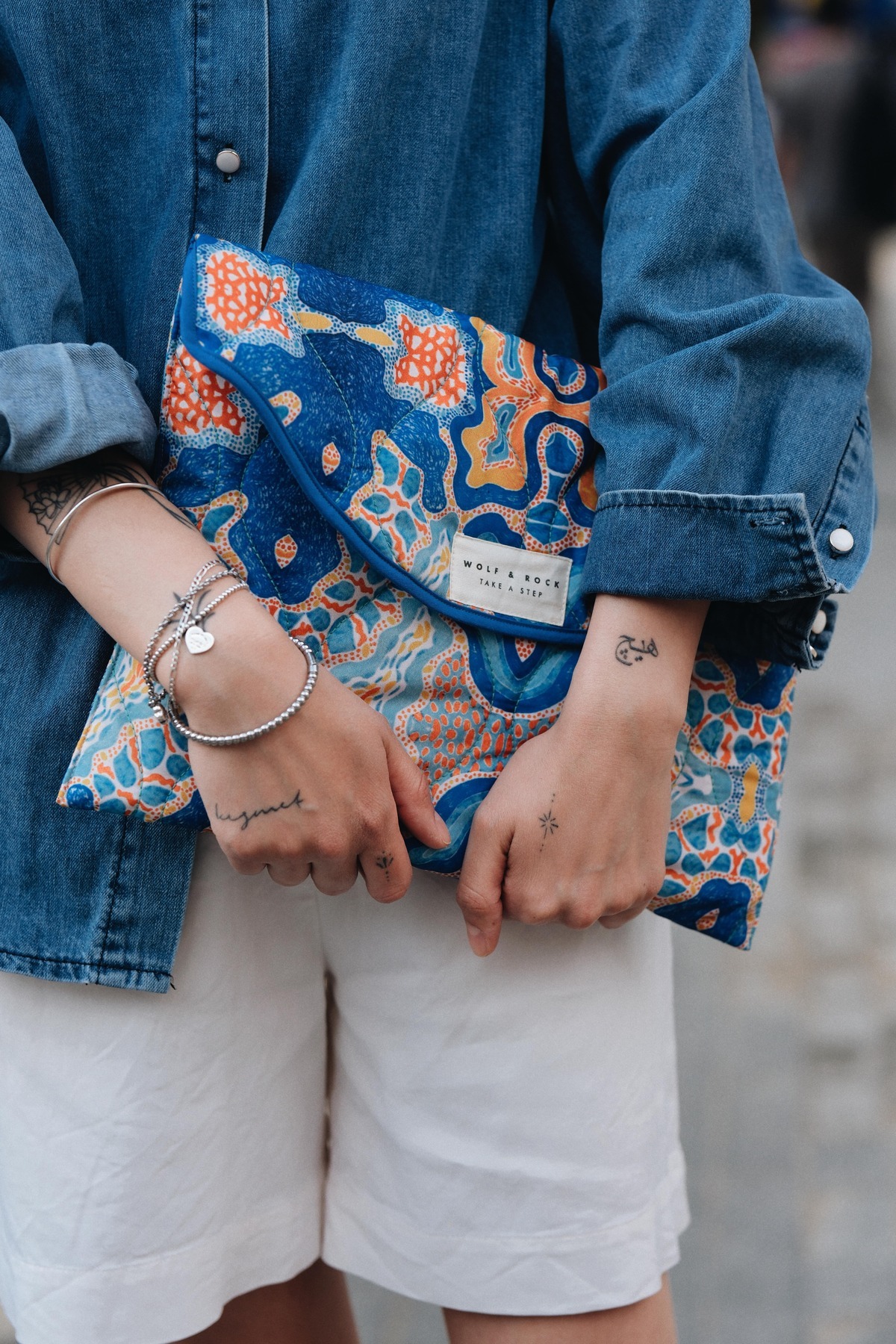 WOLF & ROCK Wolf&Rock Desenli Notebook/Tablet Kılıfı 15''-16'' Uyumlu