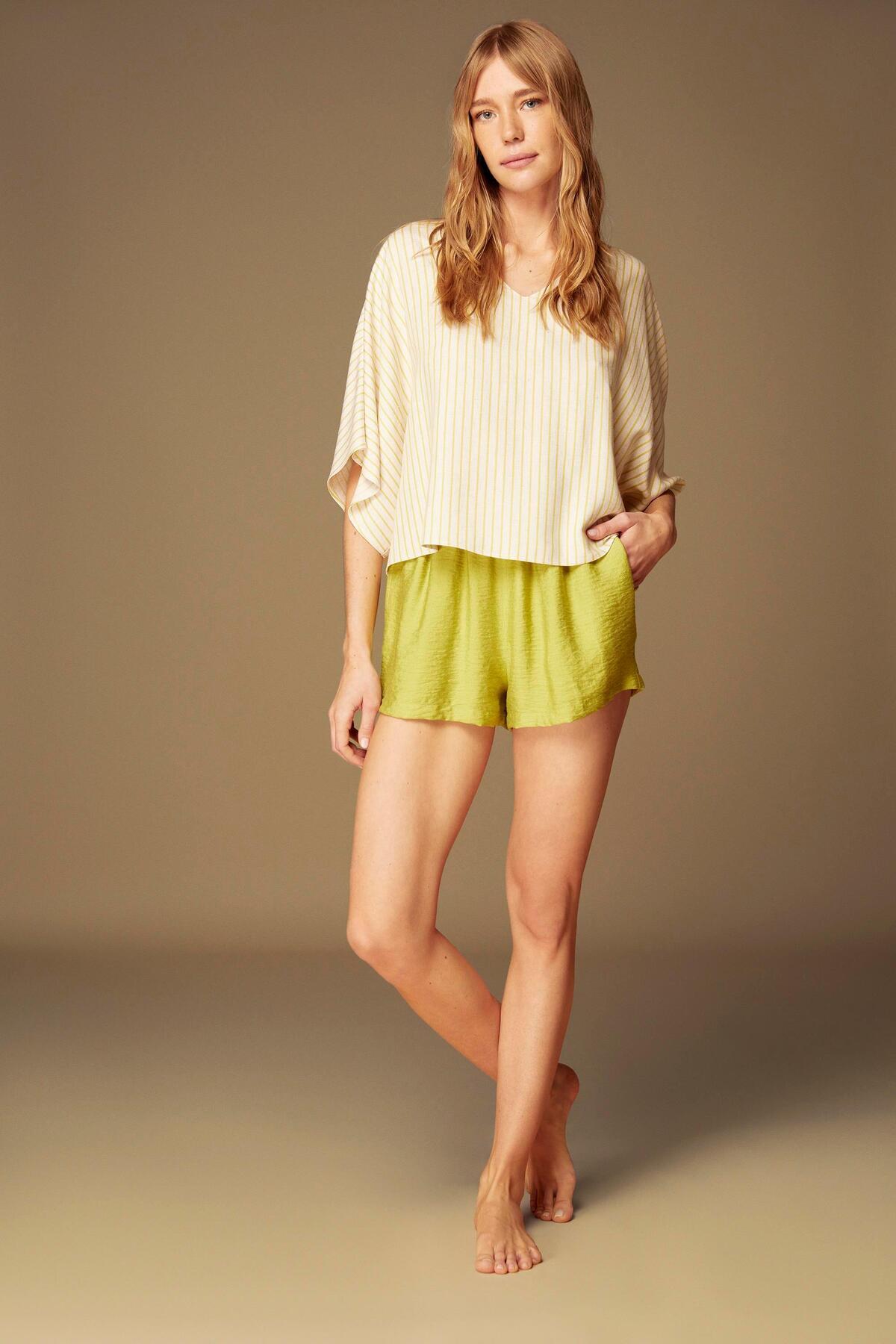 BONJOUR MADAME Pijama Şortlu Takım 2'li Set 1518