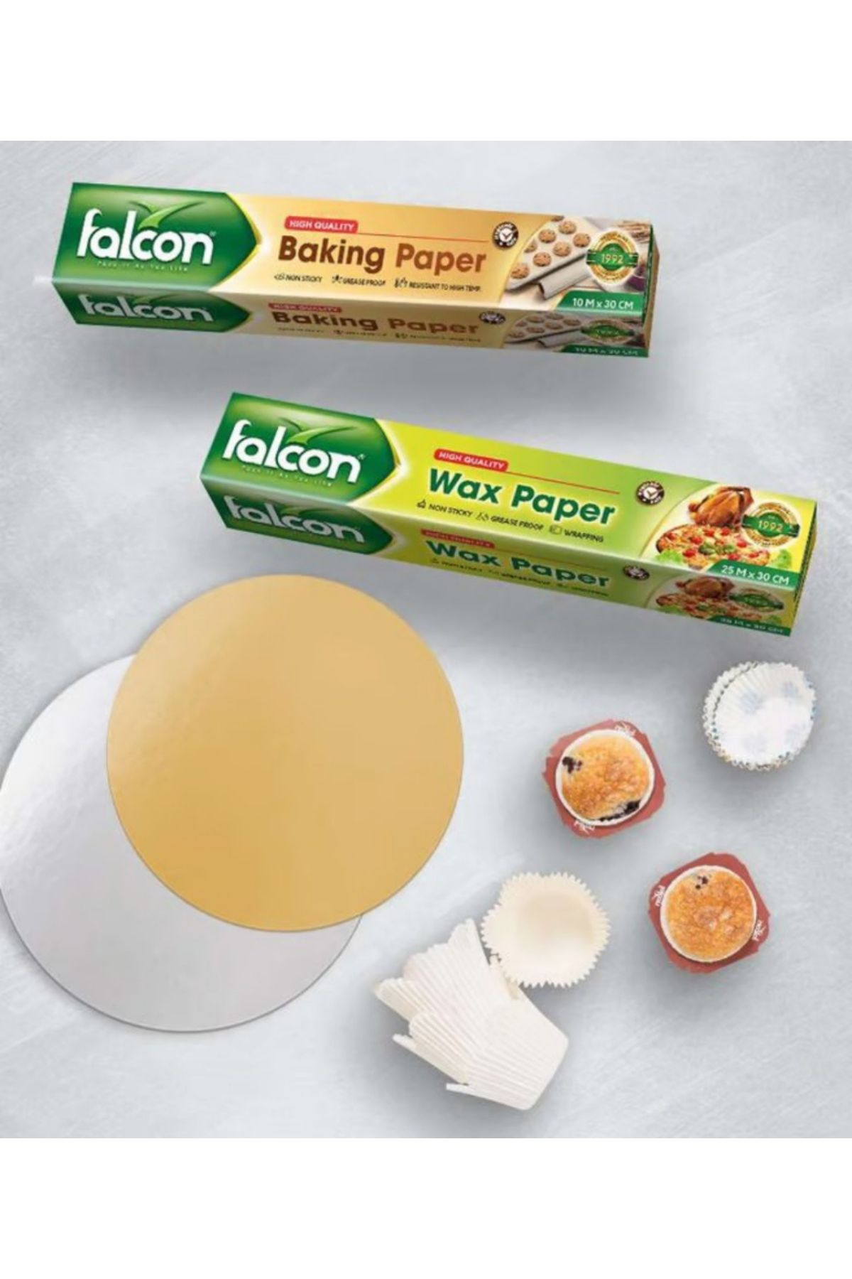 Falcon-Wax Paper 25m x 30cm - Non-Stick Baking & Wrapping Paper (1 Roll) 5