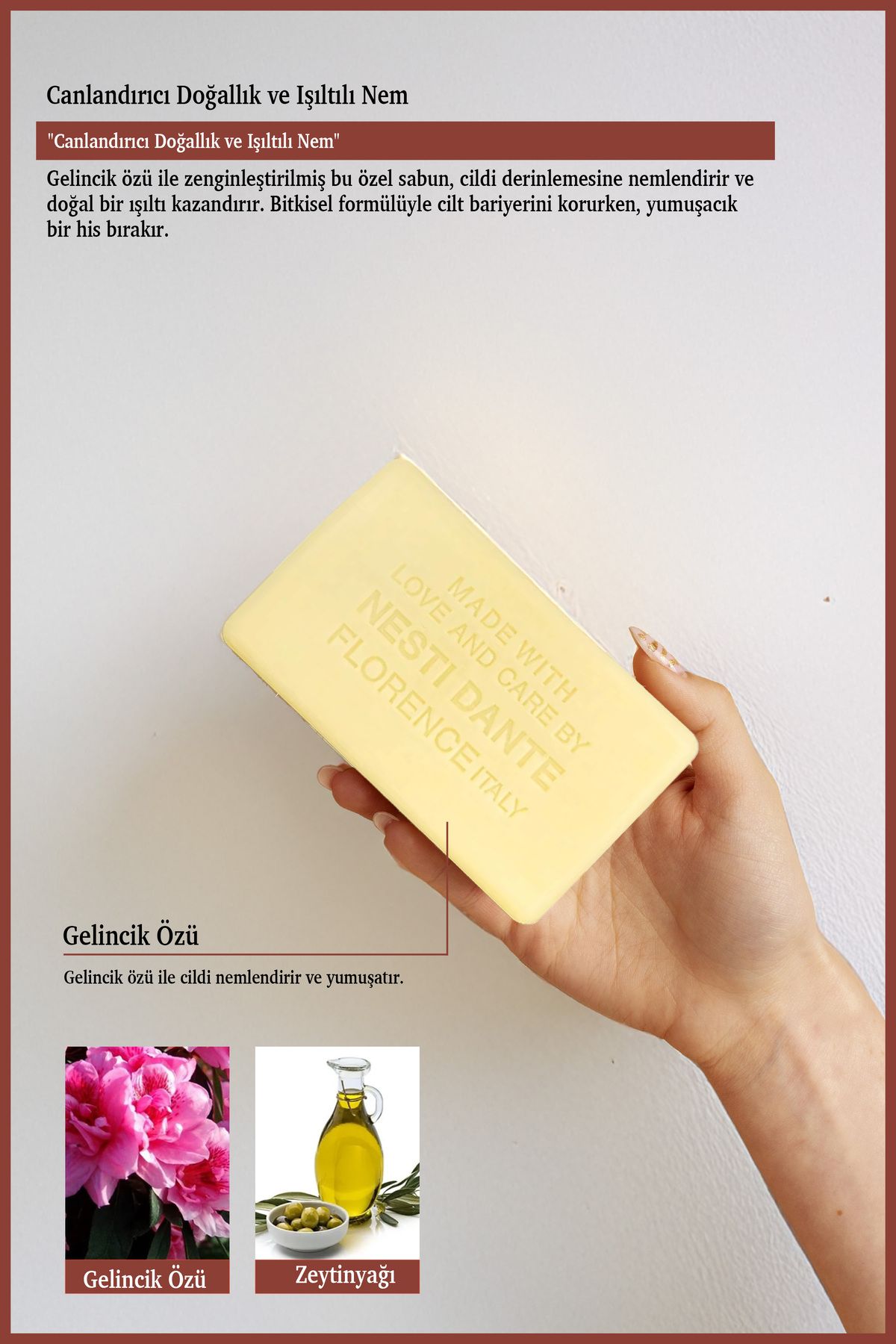Nesti Dante-Dei Colli Fiorentini Poppy Soap - 250 g Moisturizing and Ferret Extract 3