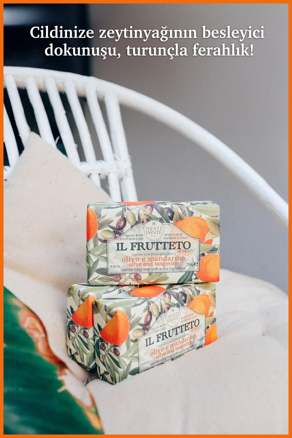 Nesti Dante-Il Frutteto Olive Oil & Tangerine Solid Soap 250Gr |   Moisturizer |   Olive Oil and Orange 5