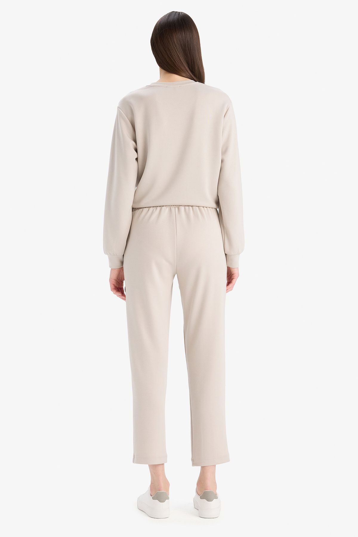 DeFacto-Einfache gerade Hose mit regulärer Passform, flexibler Taille und Taschen E1954AX25SP 6