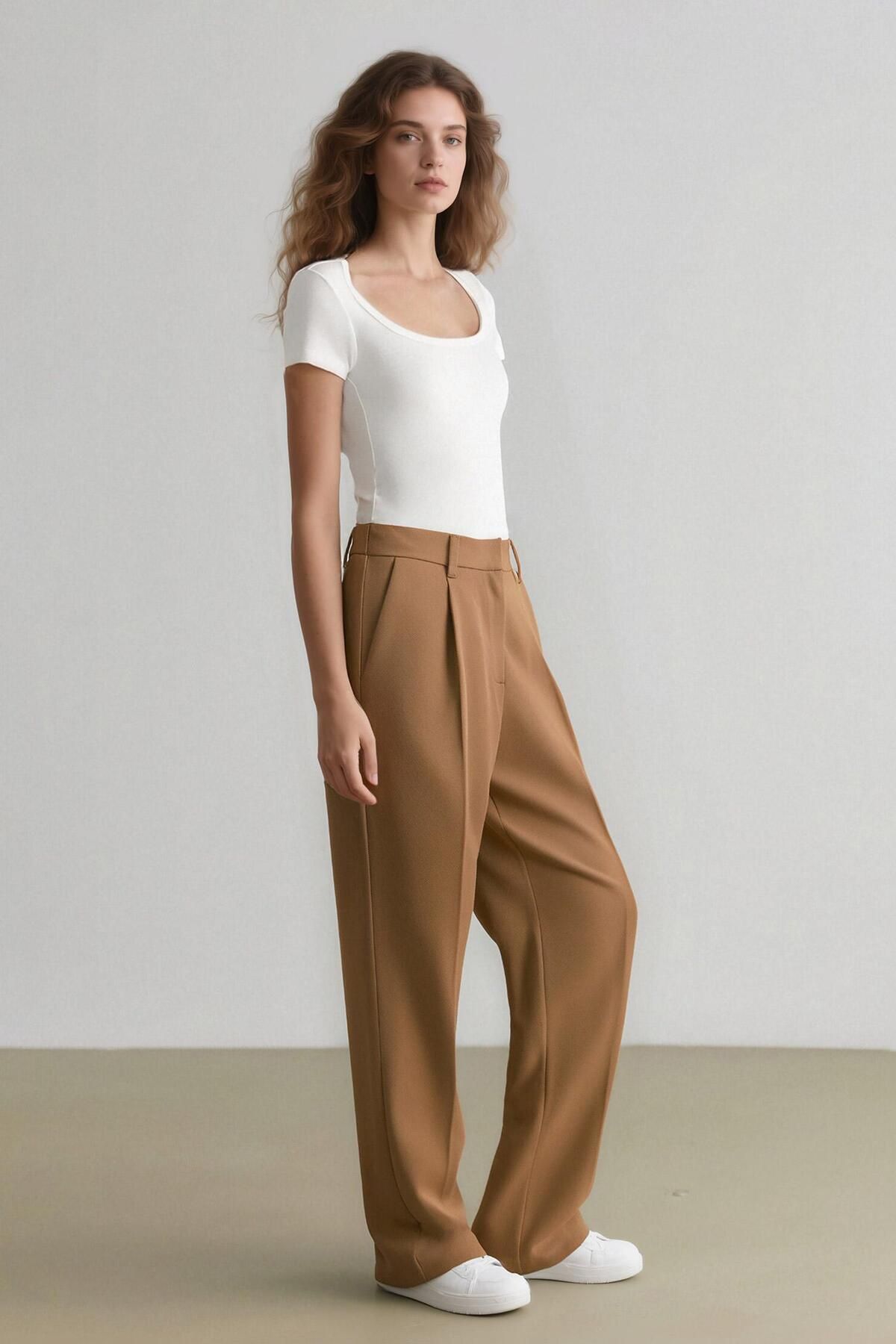 DeFacto-Sorbe X Tapered Fit Pants with High Waist Pockets - D9908Ax24Au 3