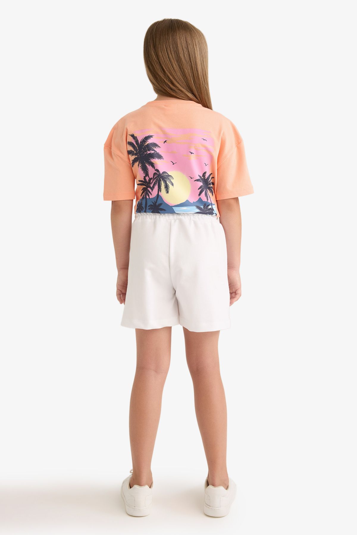 DeFacto-Girl's White Shorts with Elastic Waist E6593A825Hs 5