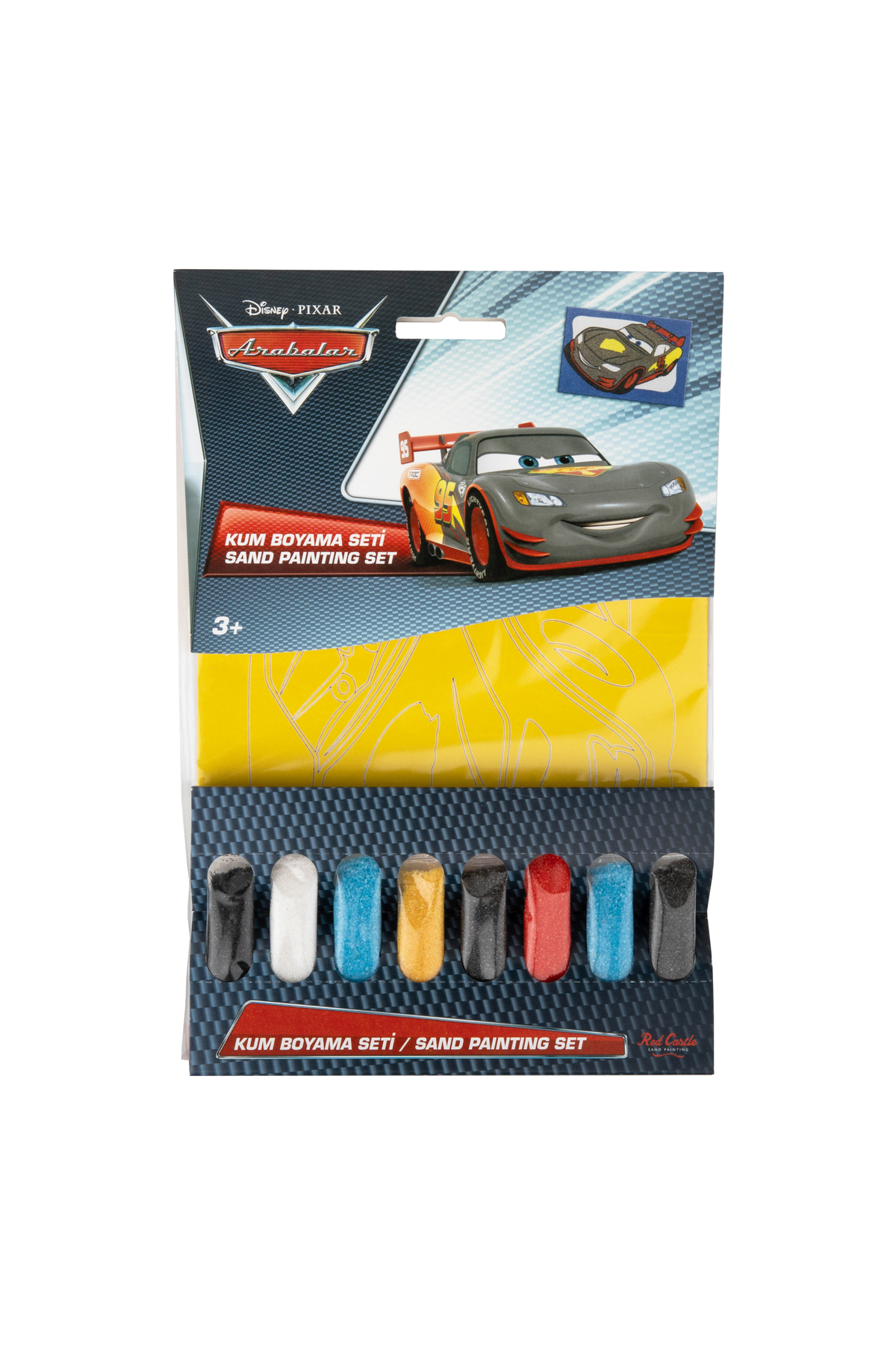 Red Castle Cars Karbon Yarışçısı Kum Boyama Seti (tekli-8 Adet
