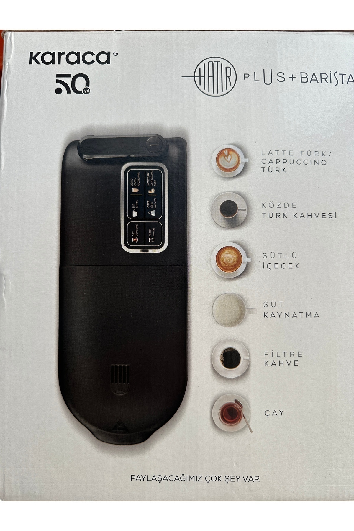 Karaca-Hatır Hüps Duet Türkische Kaffeemaschine, Silber 1400W Kaffeevollautomat-Kaffeemaschine 8