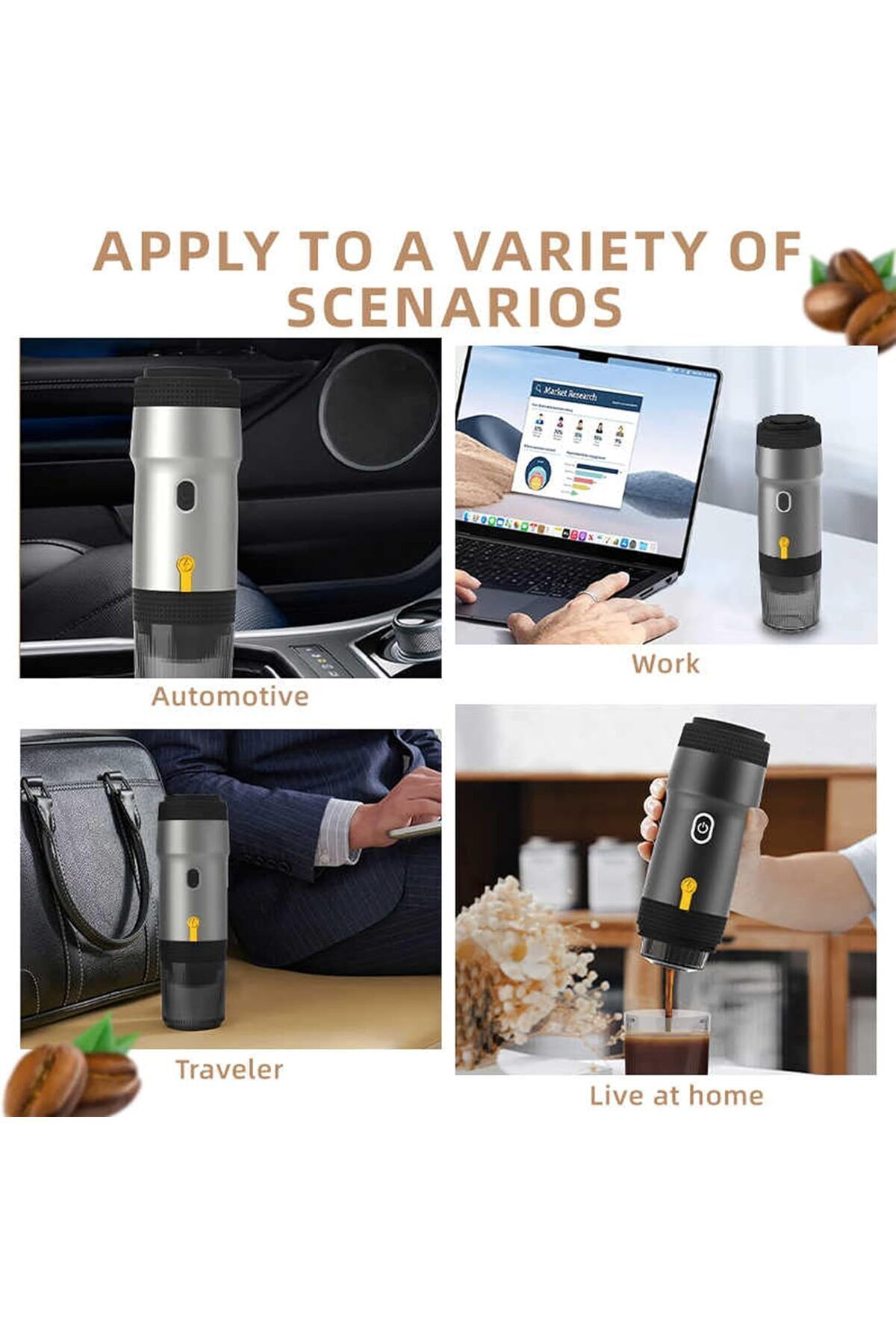 Generic-Portable Coffee Maker with 7500mAh Battery – Travel Espresso Machine 6