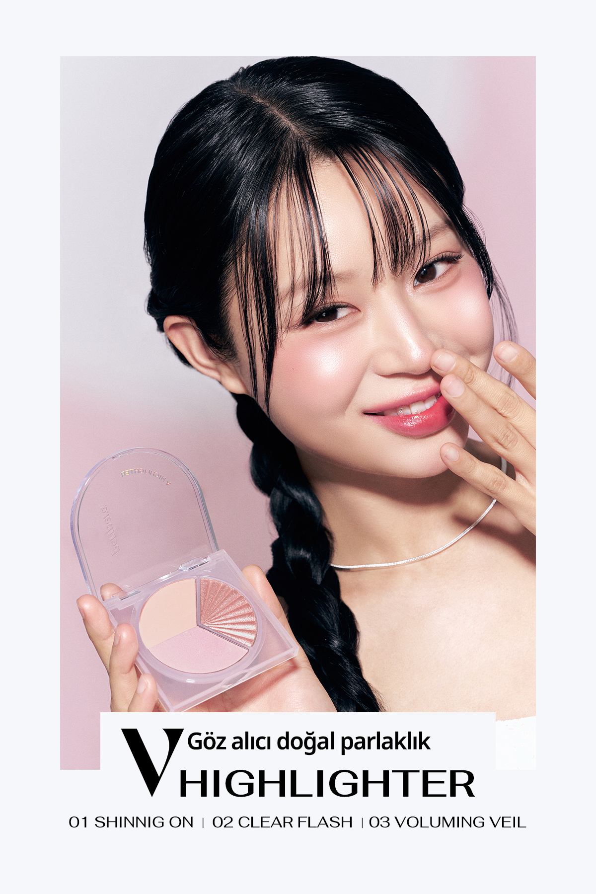 İnci Işıltıları Içeren Aydınlatıcı Paleti V Highlighter Ad (003 VOLUMİNG VEİL) — رنگارنگ 111153 — تصویر 8 از 8