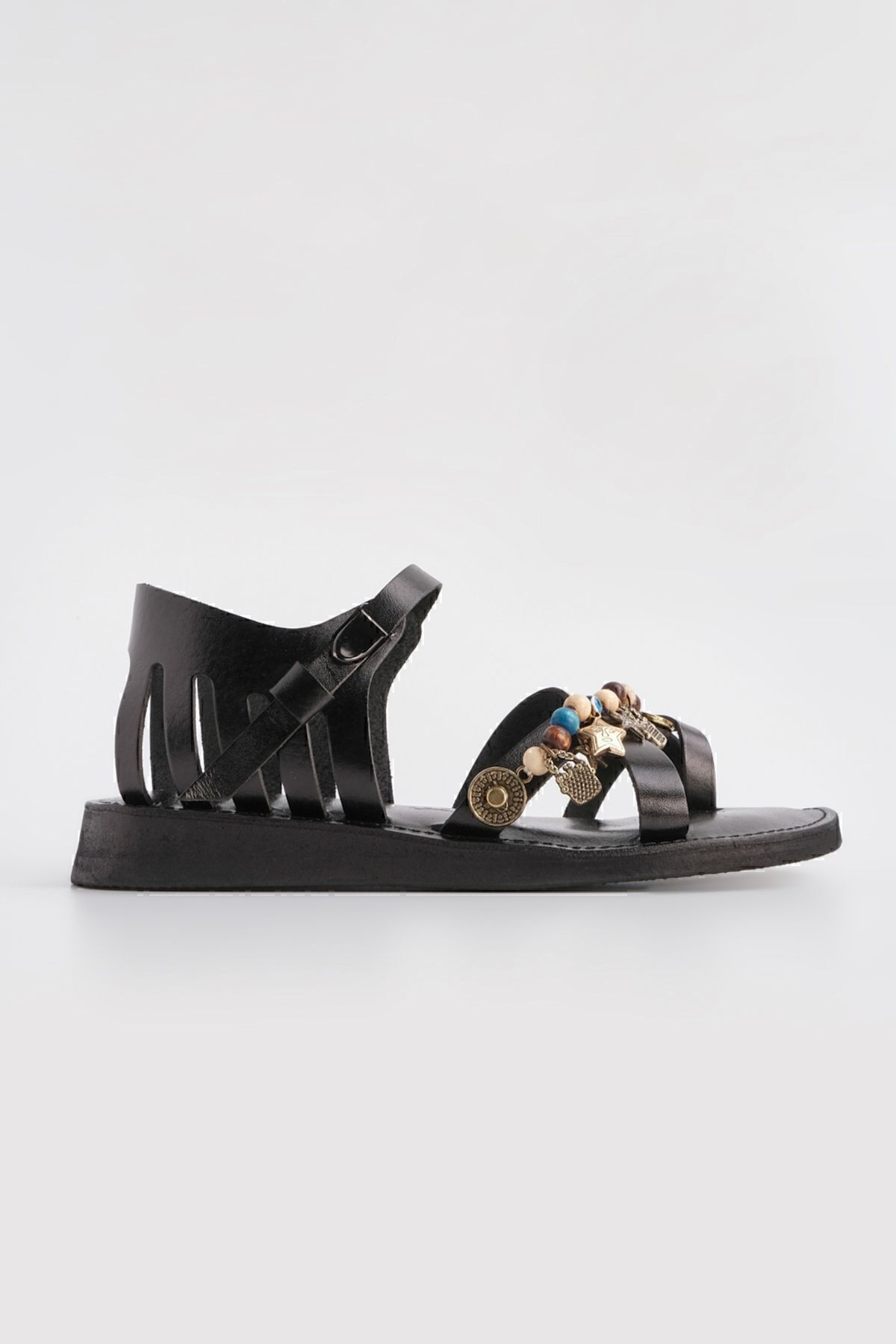 Marjin-Damen Eva Sohle Flip Flops Tägliche Sandalen Kitaz Schwarz 3