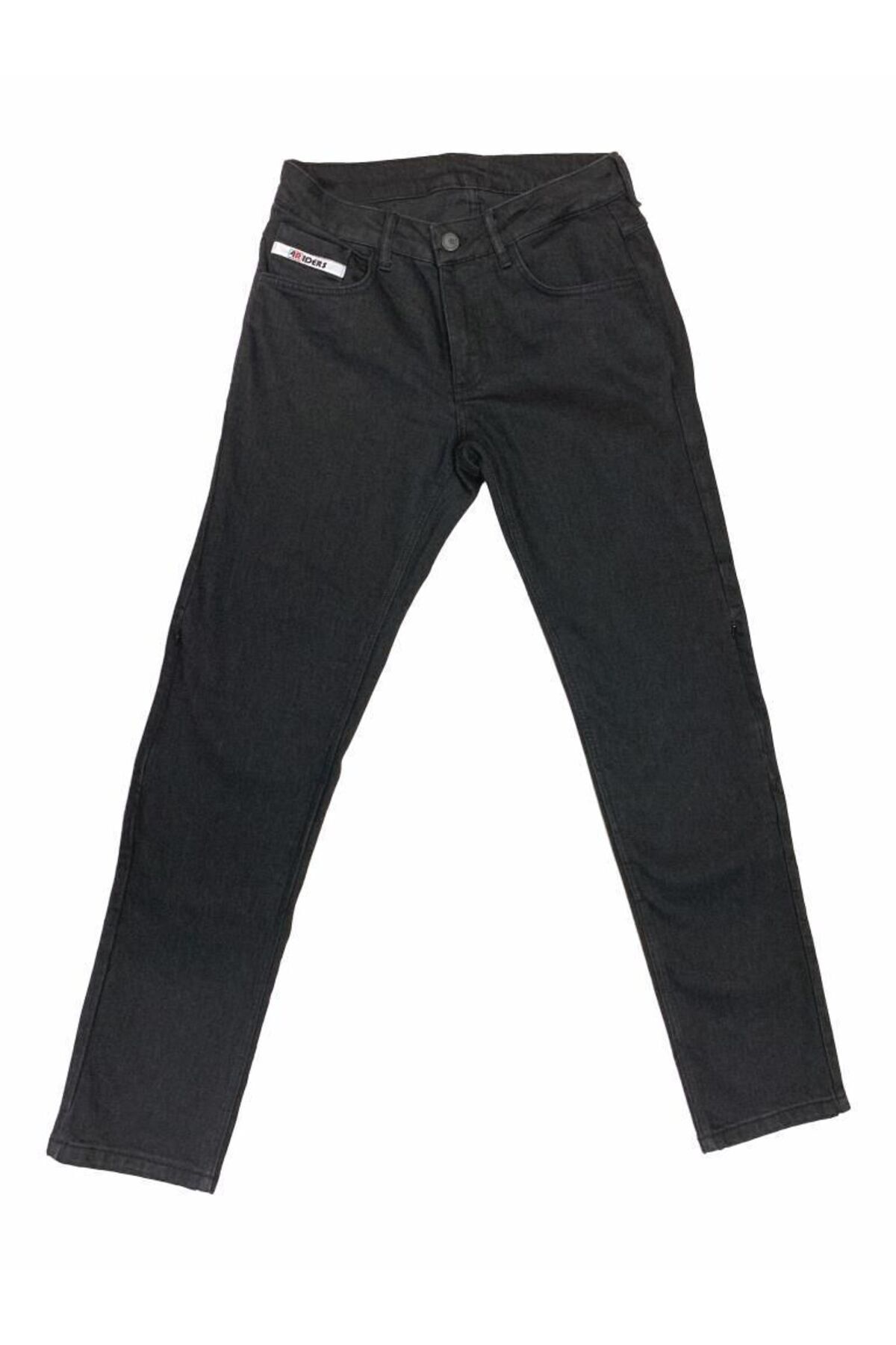 4Riders Ranger Ce Sertifikalı Cordura Denim Korumalı Kadın Motosiklet Kot Pantolonu Siyah