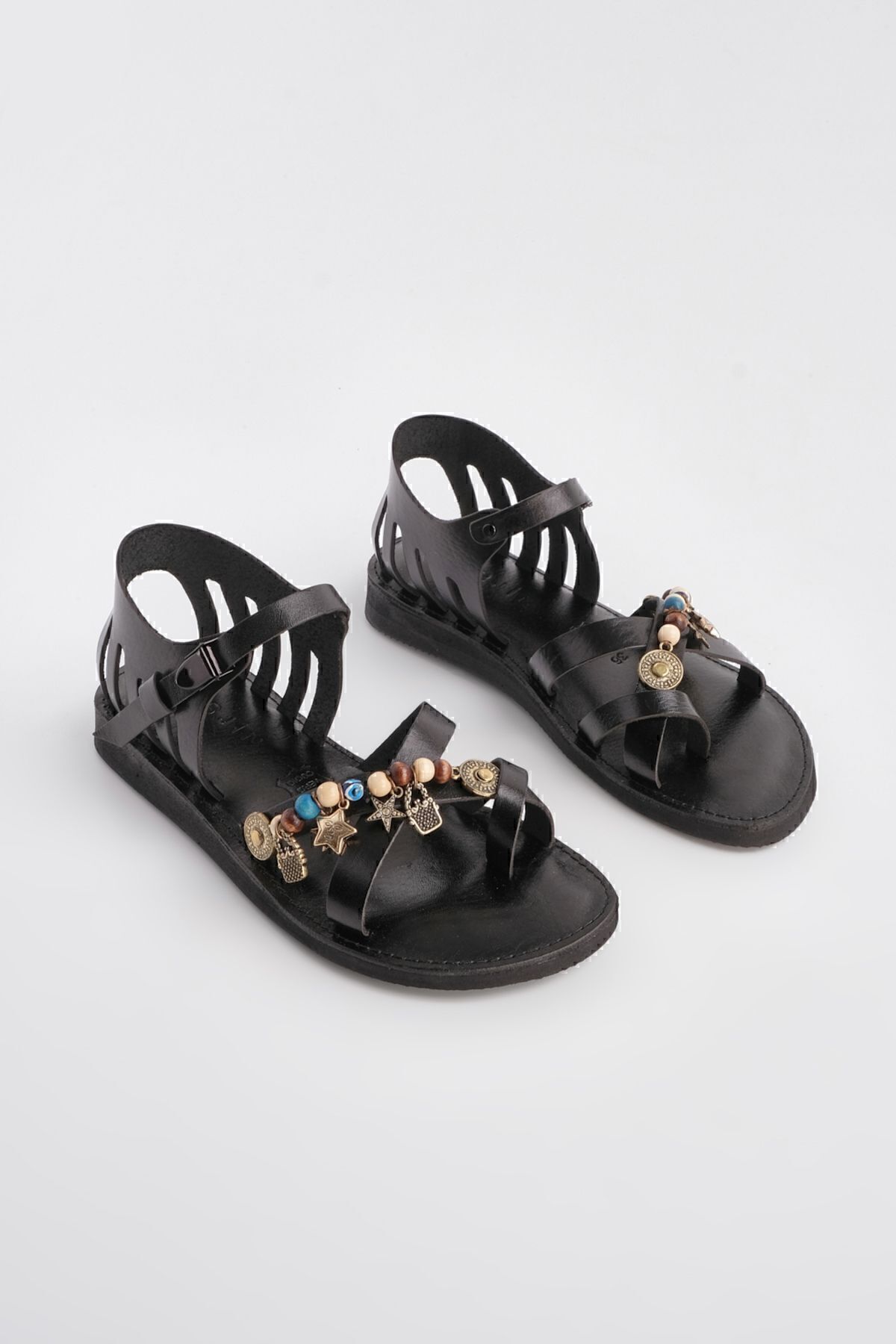 Marjin-Damen Eva Sohle Flip Flops Tägliche Sandalen Kitaz Schwarz 5