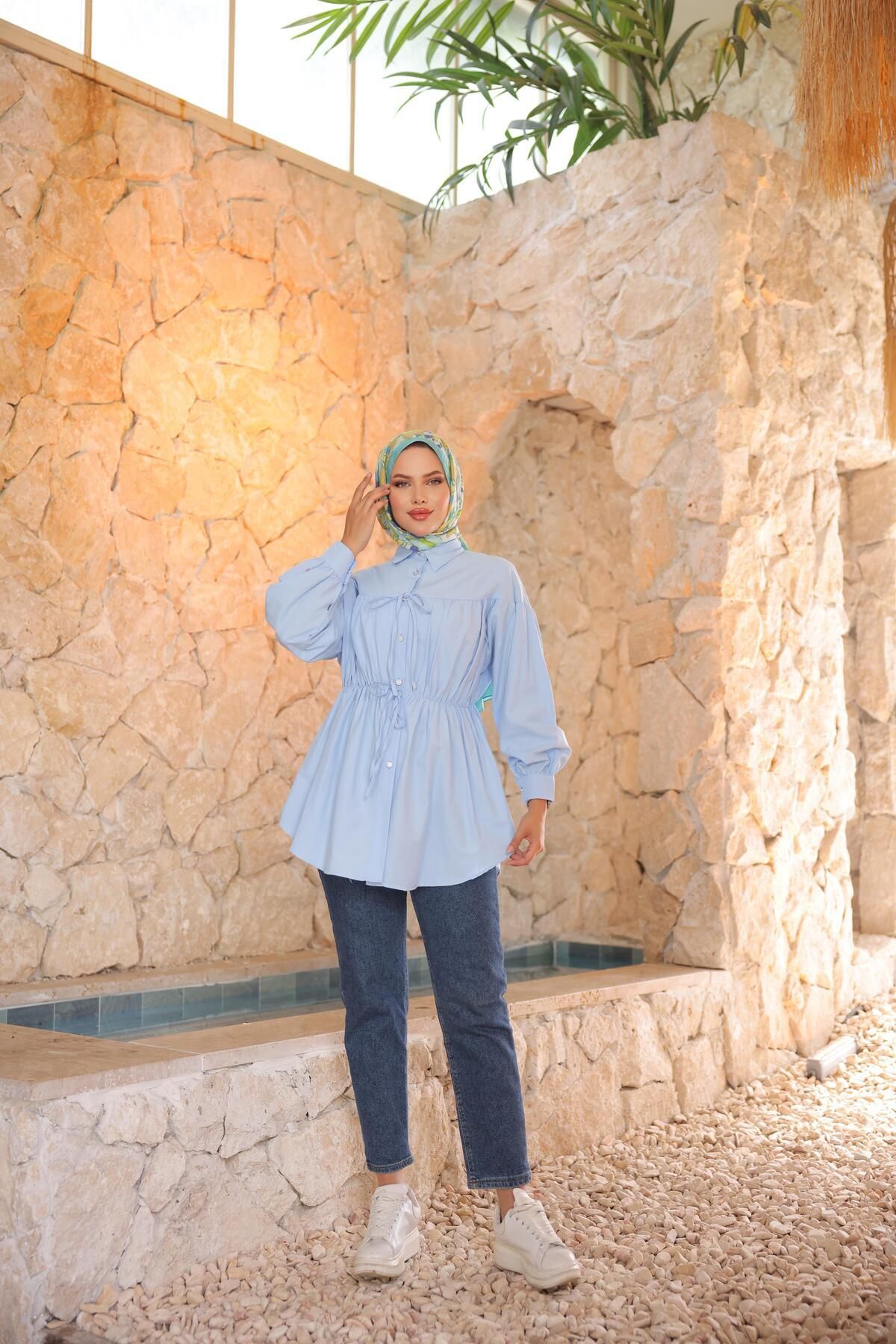 Nergis Neva Butik-Tunic with Drawstring Waist 3