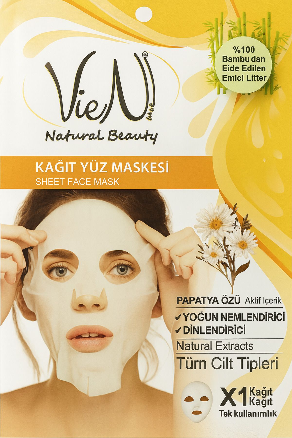 Vien-Paper Face Mask with Chamomile Extract Intensive Moisturizing Relaxing 1
