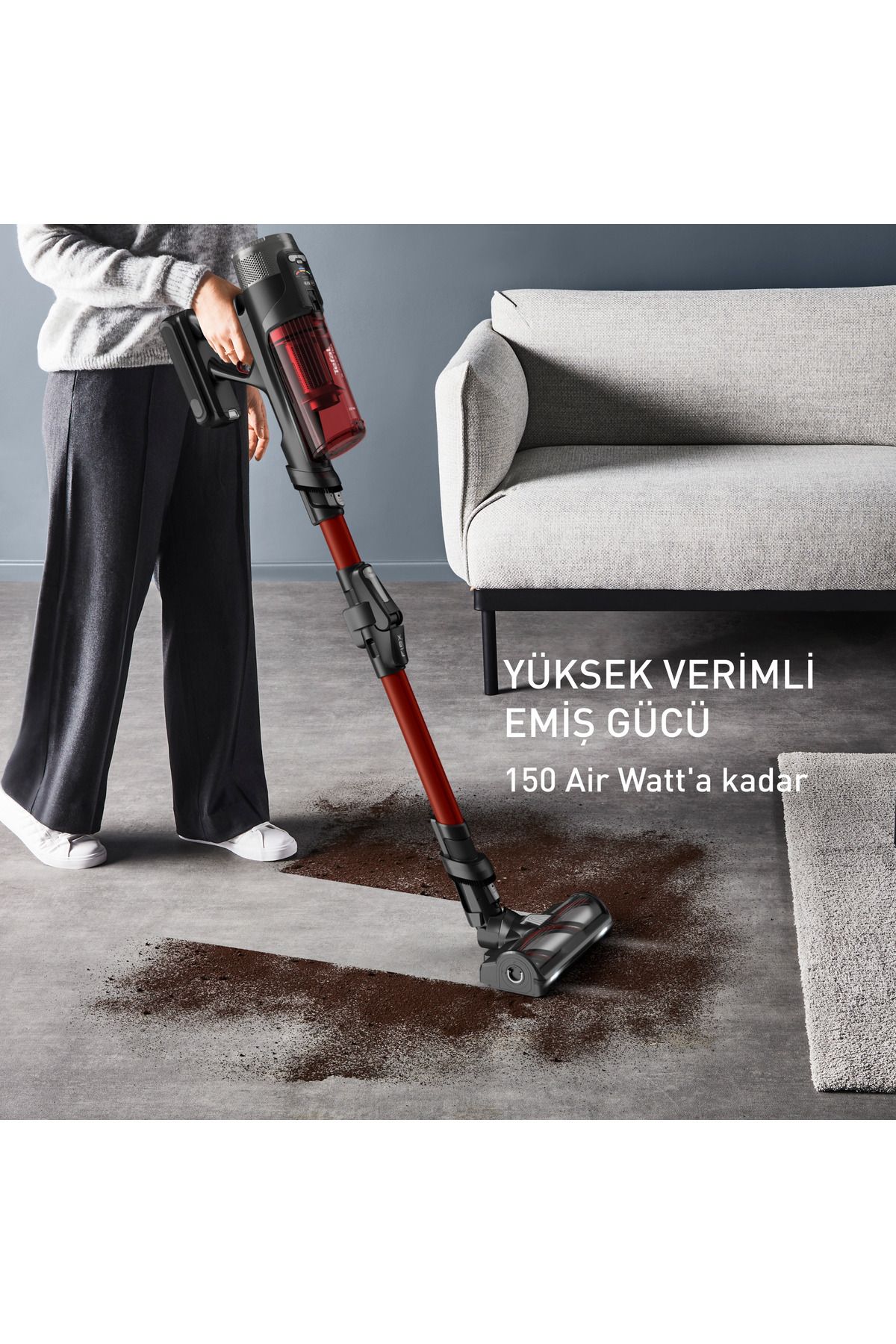 TEFAL-X-Force Flex Cordless Vertical Vacuum Cleaner - Animal 150 Air Watts 2211401287 3