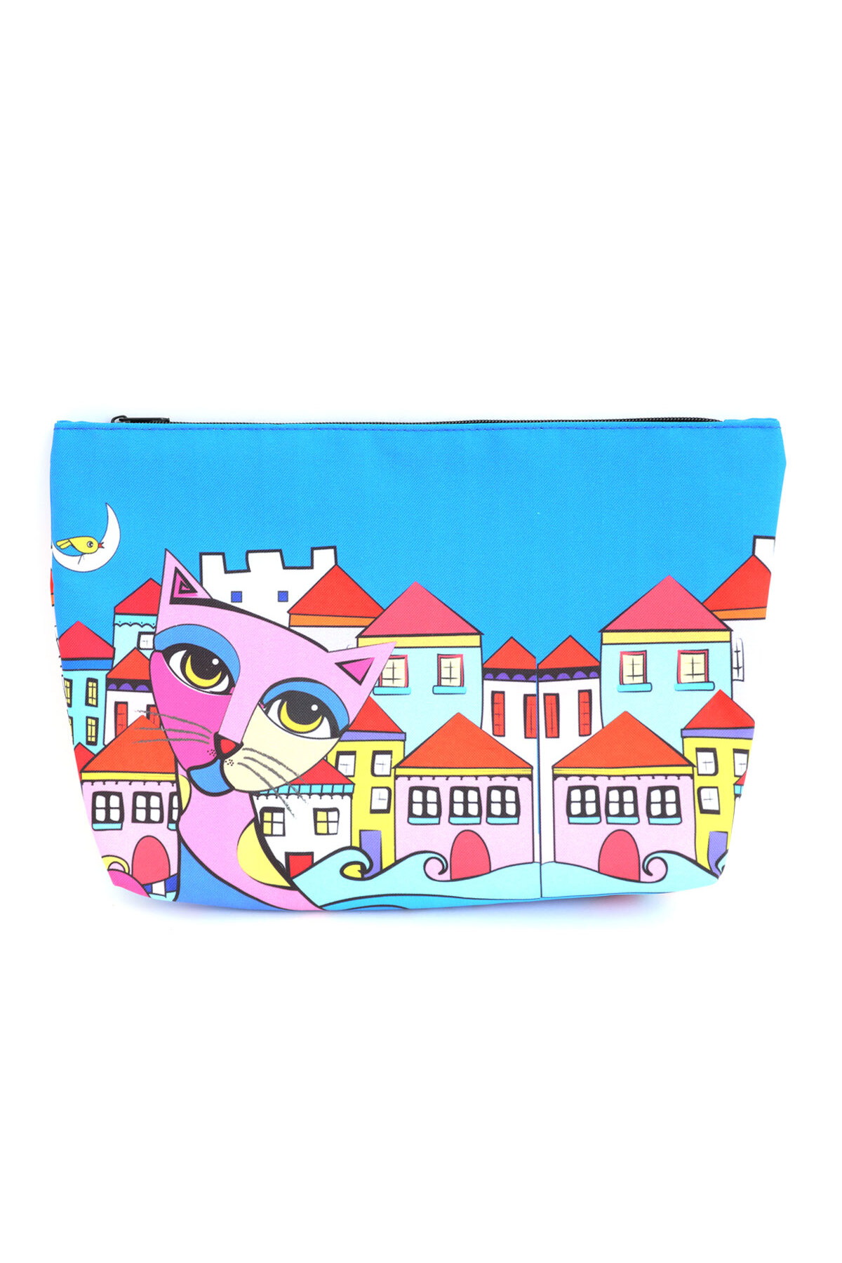 Biggdesign Owl And City Şeffaf Alışveriş Ve Plaj Çantası görsel 7