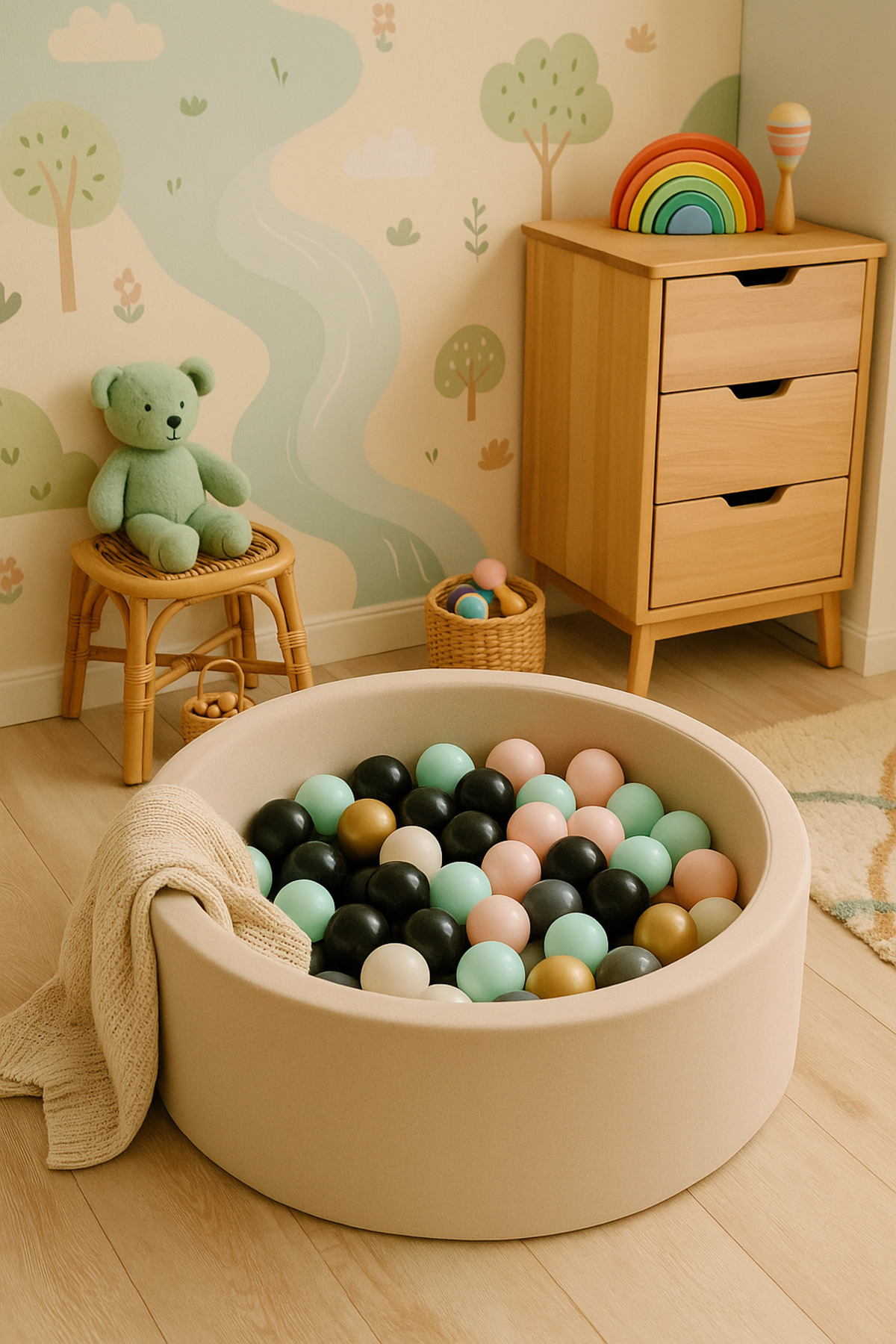 ATLAS BABY&CHILD 7 cm 50'li Lila Oyun Havuz Topu | Çocuklar için Güvenli Plastik Top fotoğrafı 5 (önizleme)