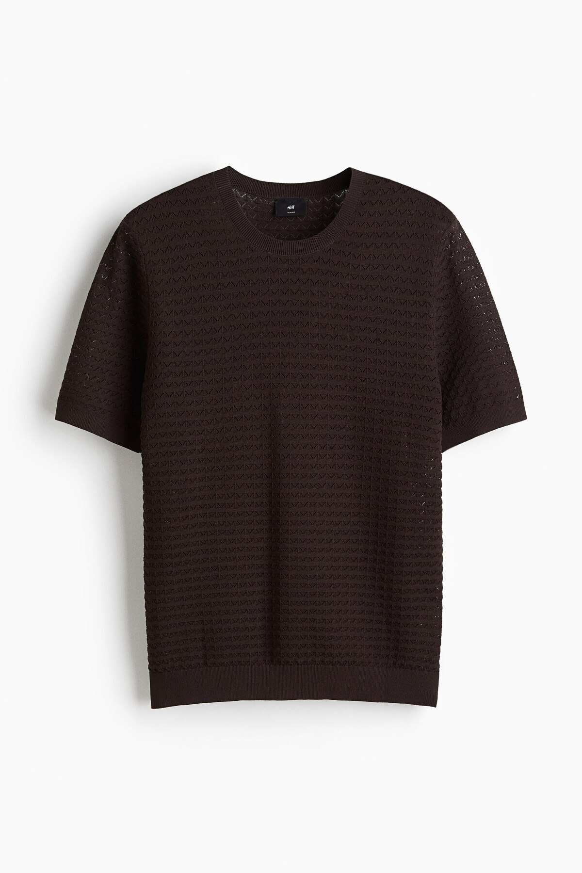 تی‌شرت بافتنی اسلیم فیت اچ اند ام تی شرت H&M