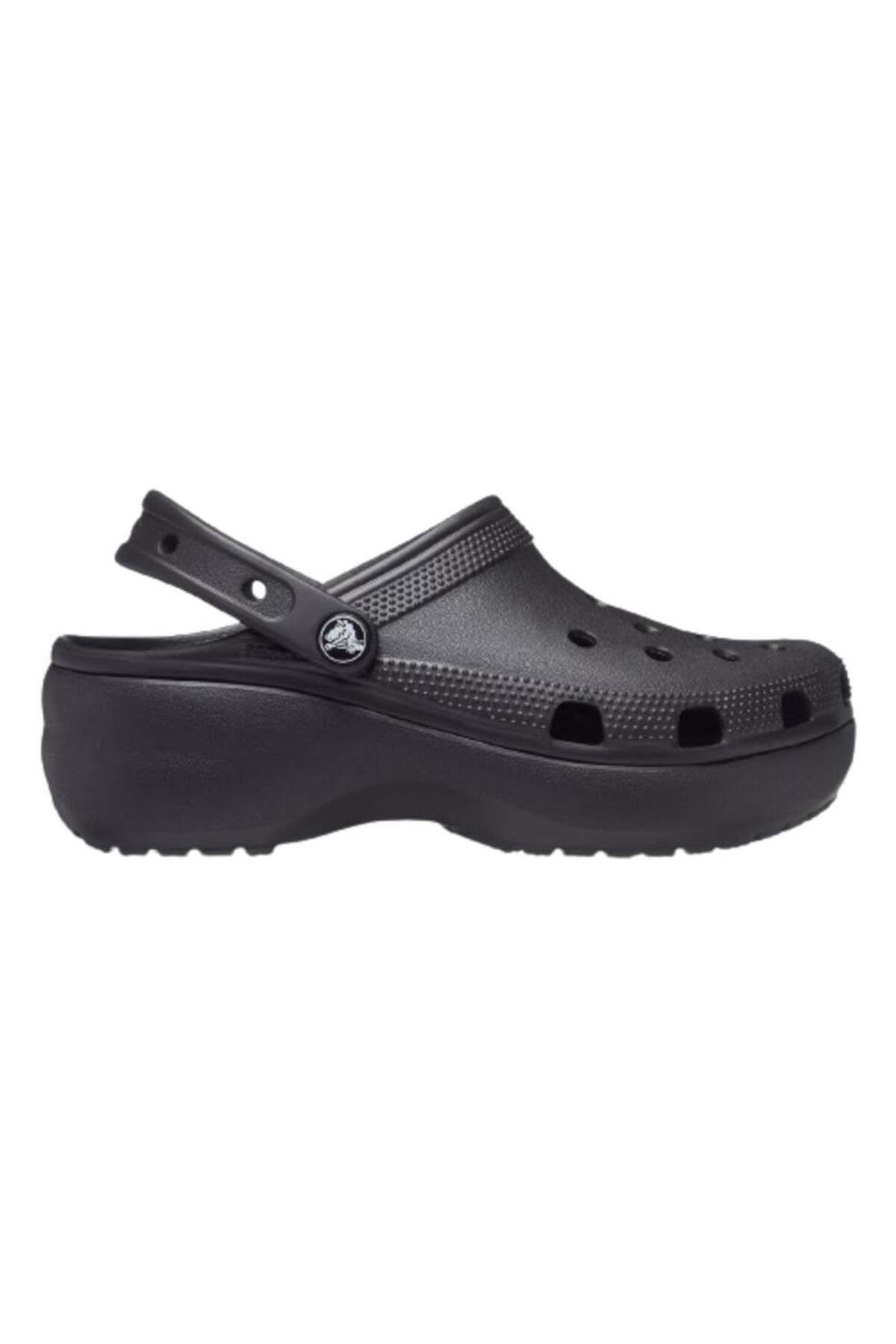 Crocs-Classic Platform Clog W 206750-001 Sandale și șlapi negri pentru femei 1