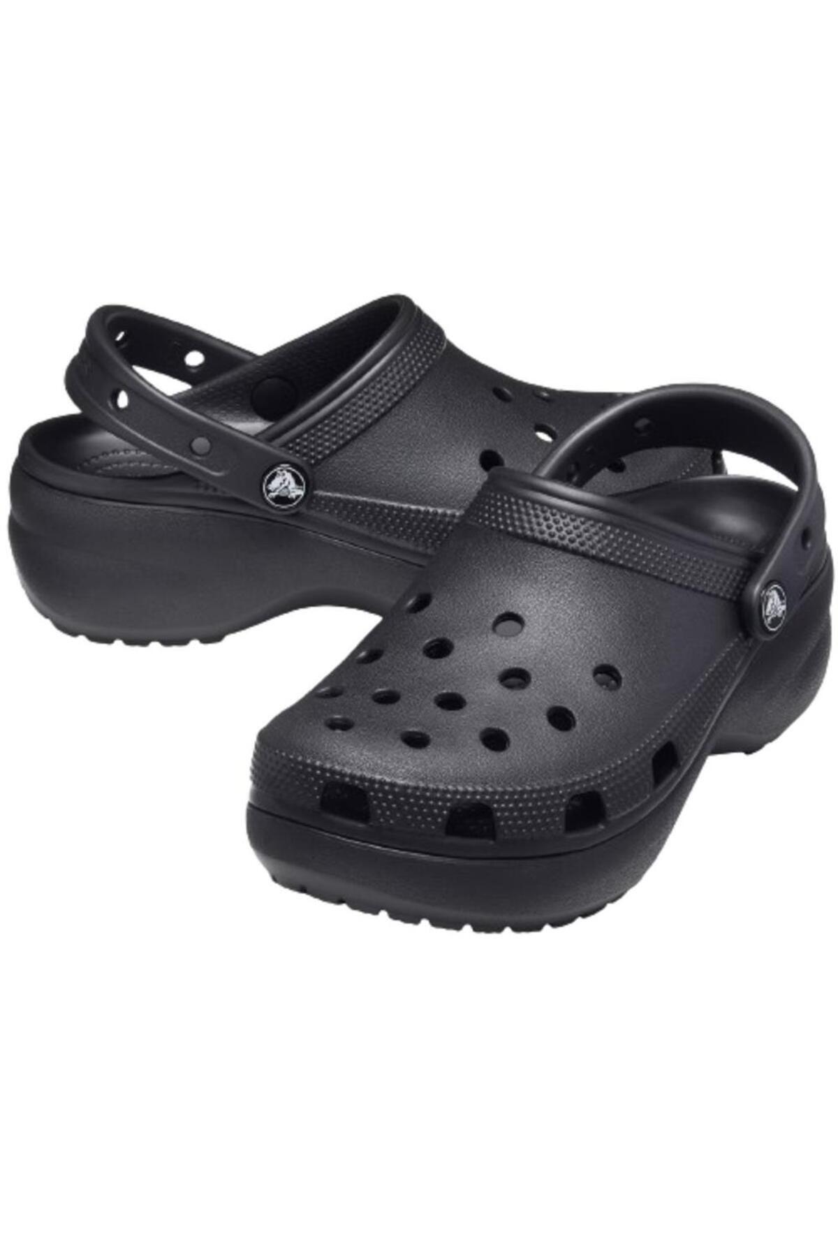Crocs-Classic Platform Clog W 206750-001 Sandale și șlapi negri pentru femei 3
