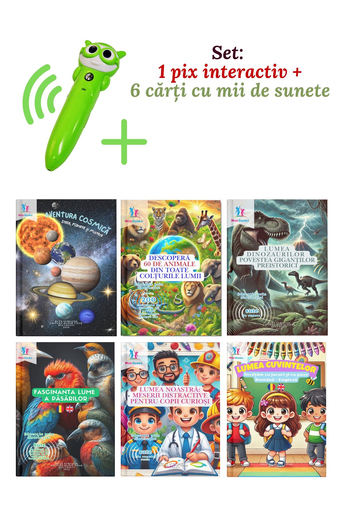 minibooks Pachet stilou interactiv 6 Cărți de sunete de a treia generație