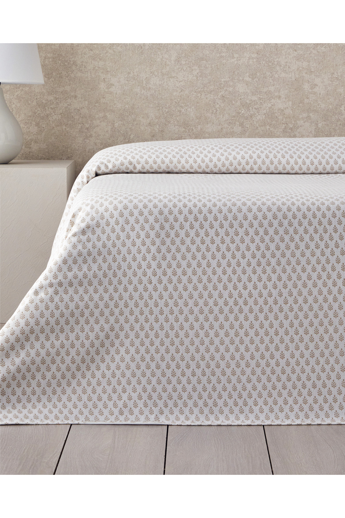 English Home-Pure Leaves Ecosoft Double Pique 200X220 cm Beige 2